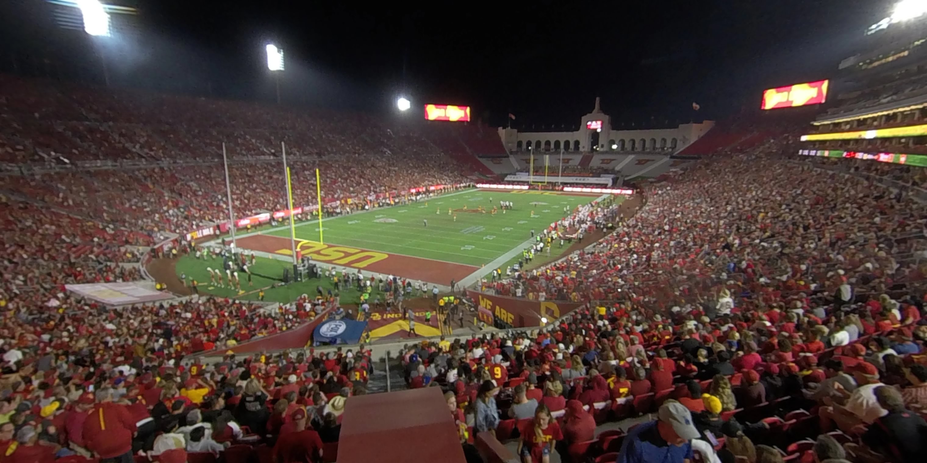 section 211 panoramic seat view  - los angeles memorial coliseum