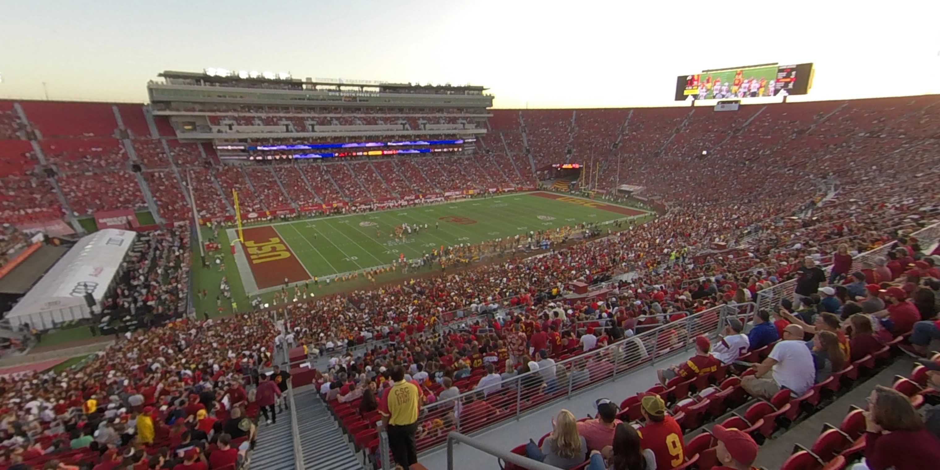 section 324 panoramic seat view  - los angeles memorial coliseum