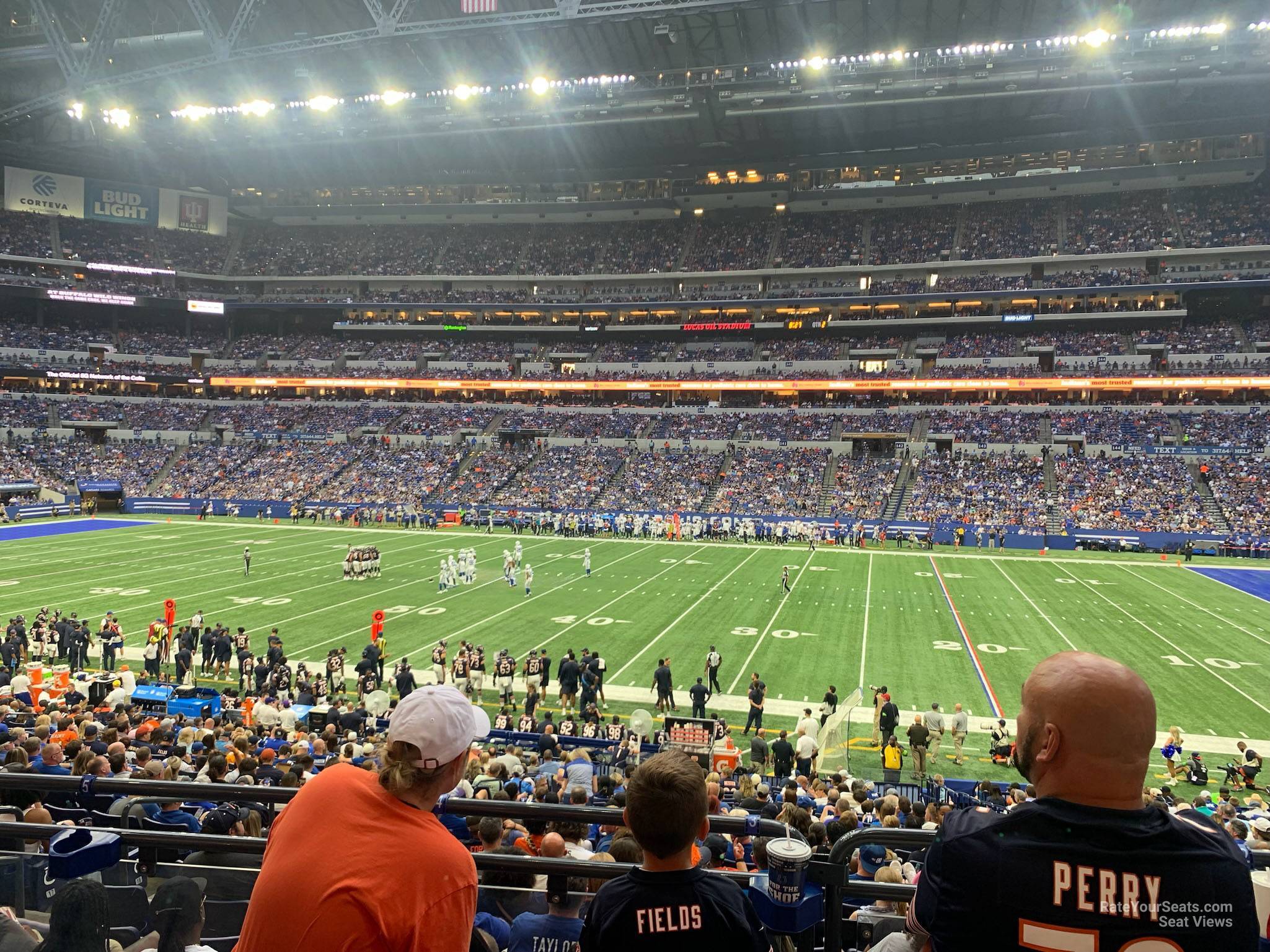 section 111, row 24w seat view  for football - lucas oil stadium
