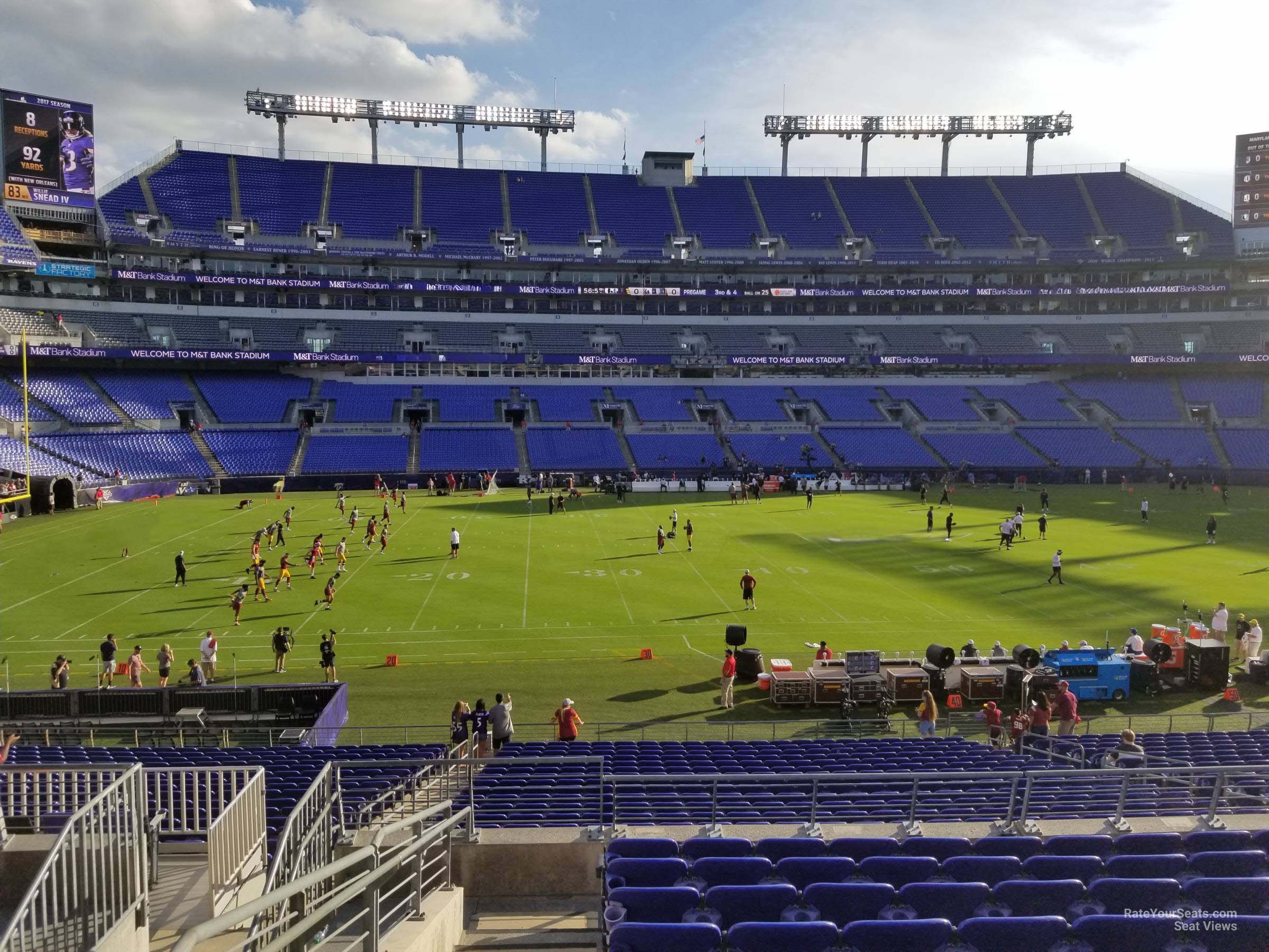 M&T Bank Stadium Section 101 - Baltimore Ravens - RateYourSeats.com