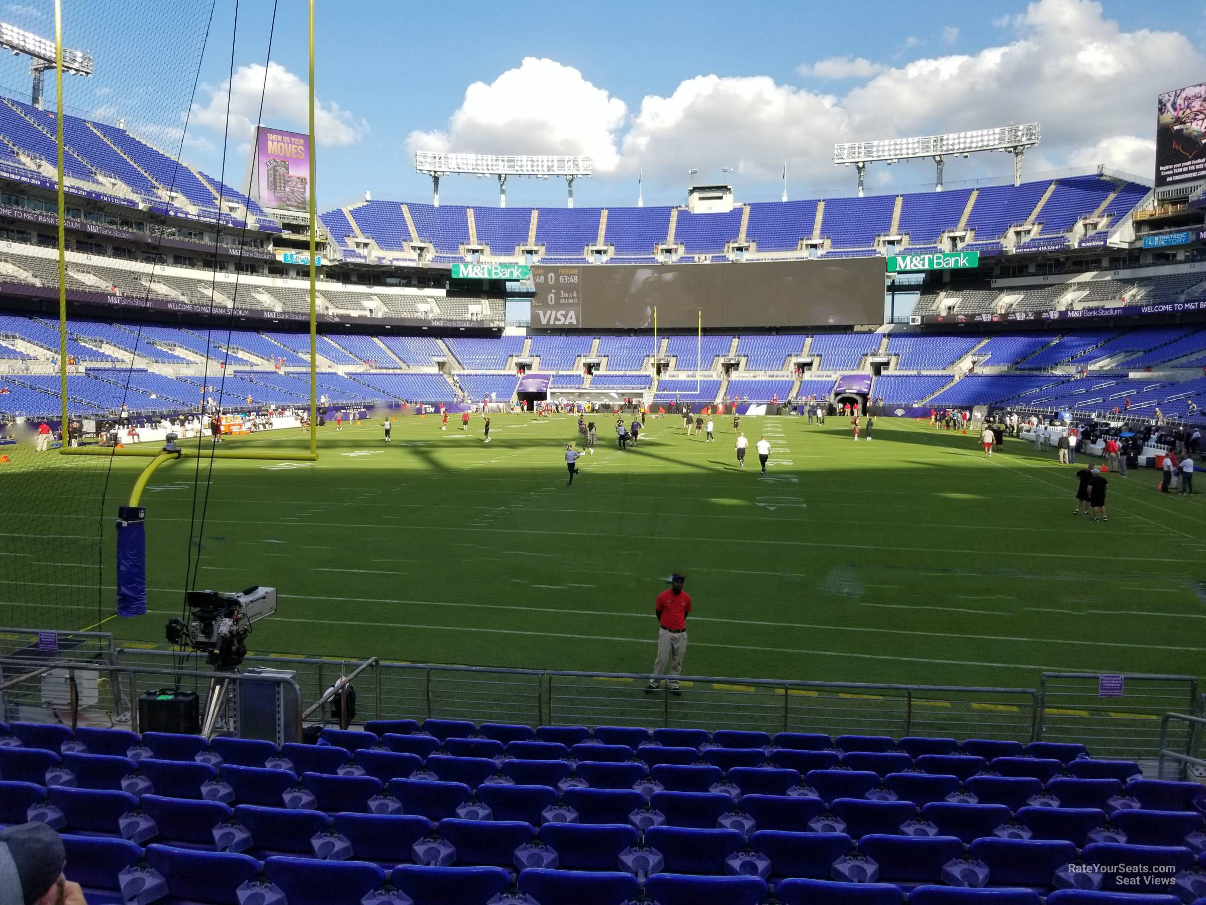 section 139, row 11 seat view  for football - m&t bank stadium