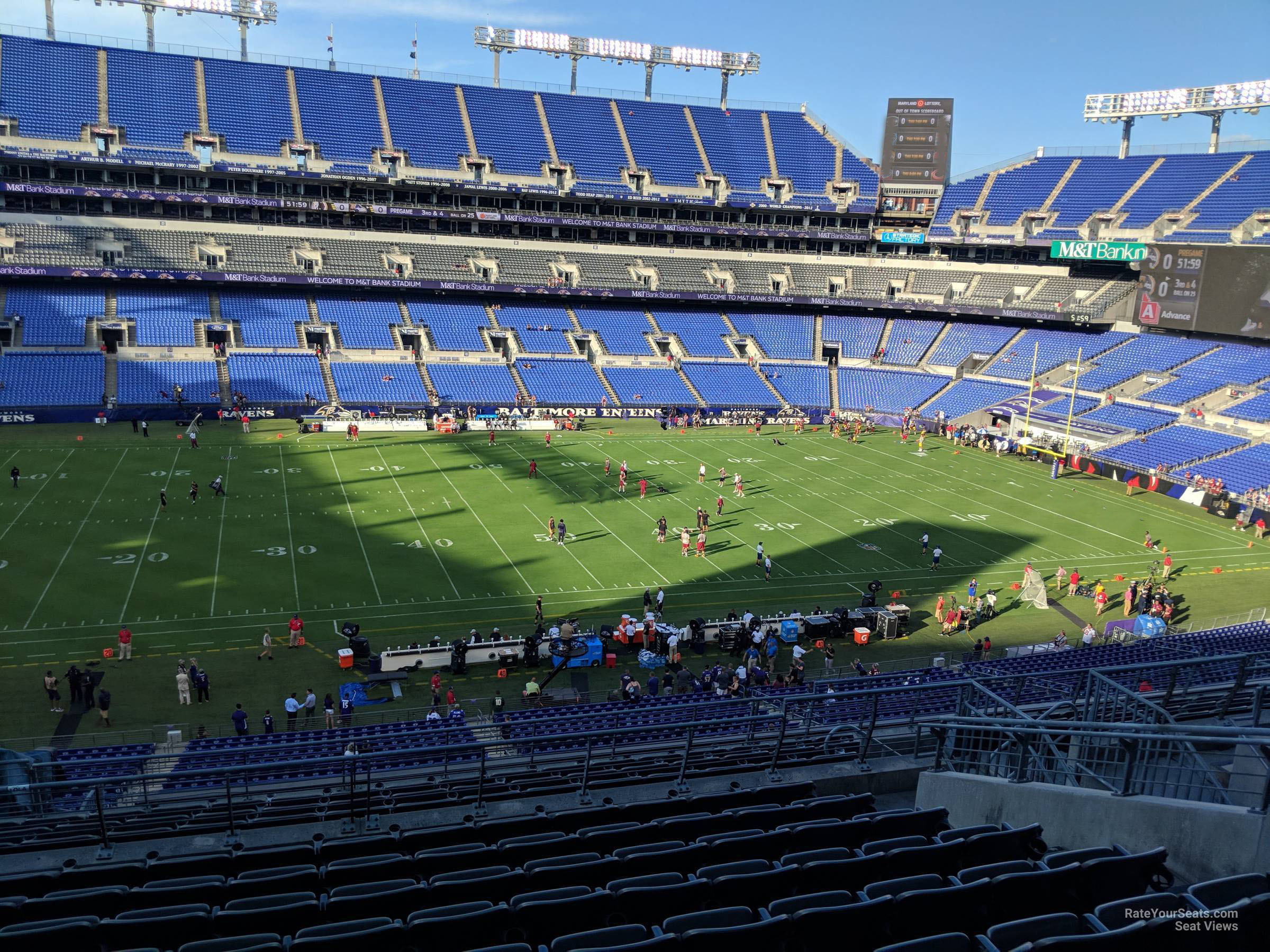 section 228, row 13 seat view  for football - m&t bank stadium
