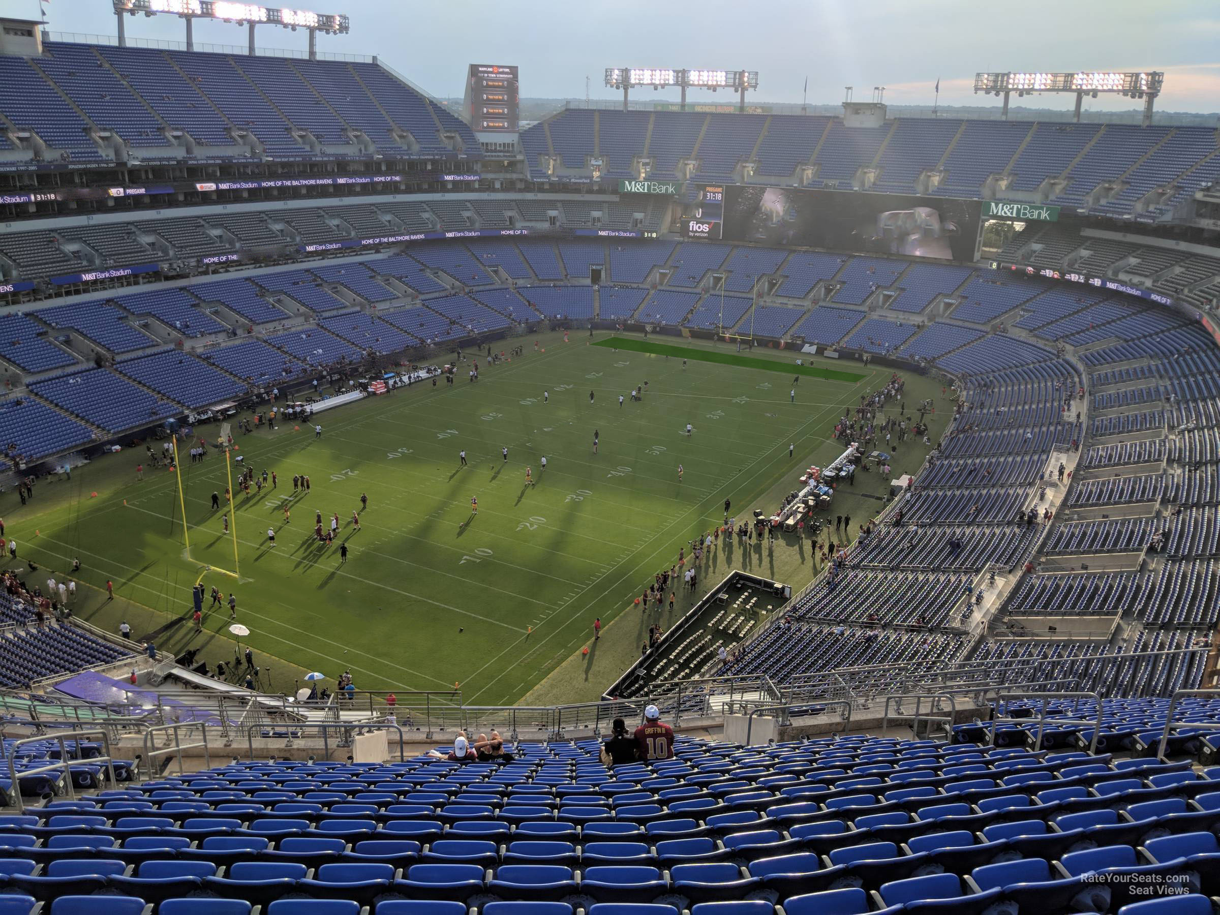 section 508, row 23 seat view  for football - m&t bank stadium