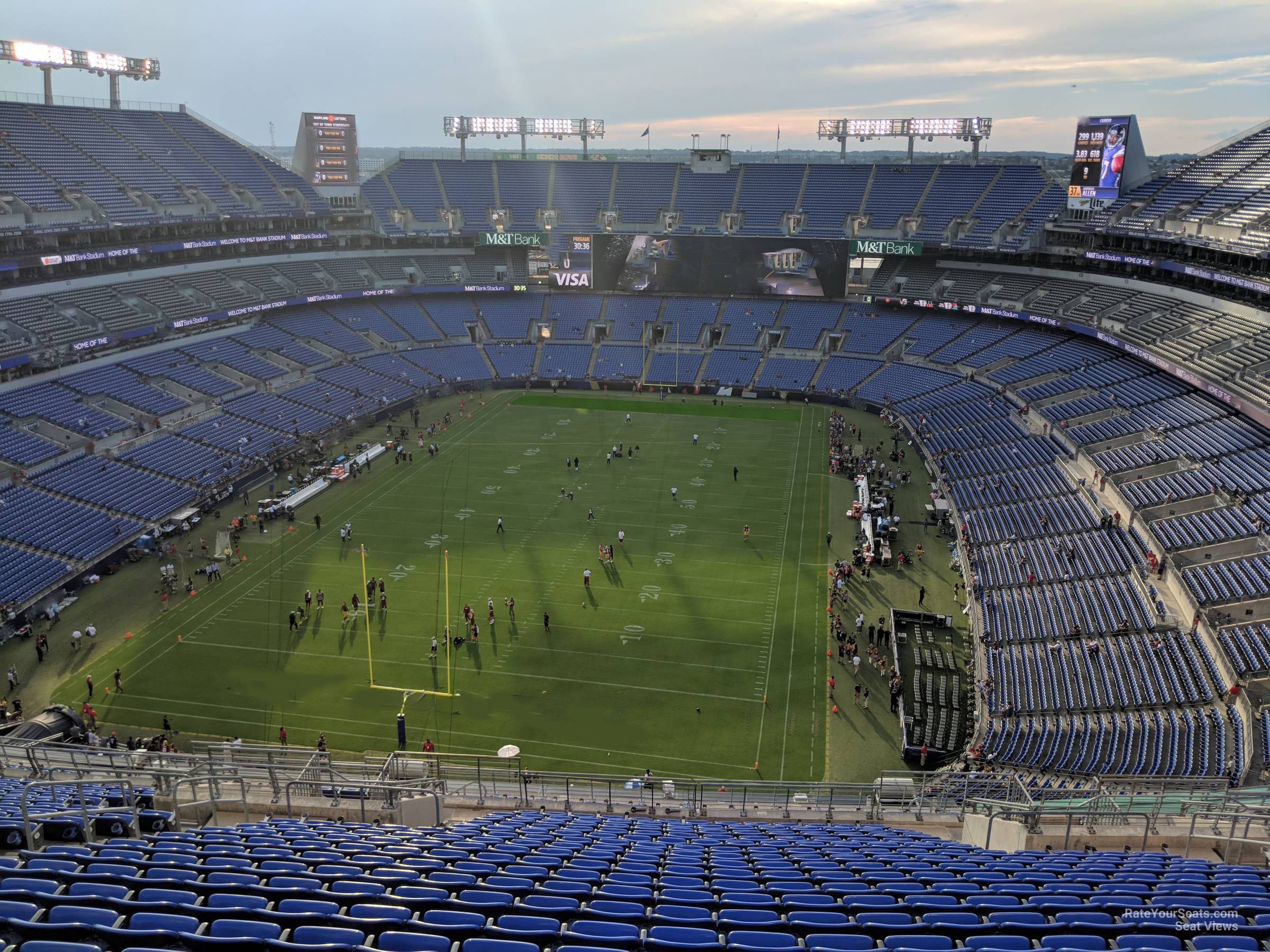 section 511, row 23 seat view  for football - m&t bank stadium