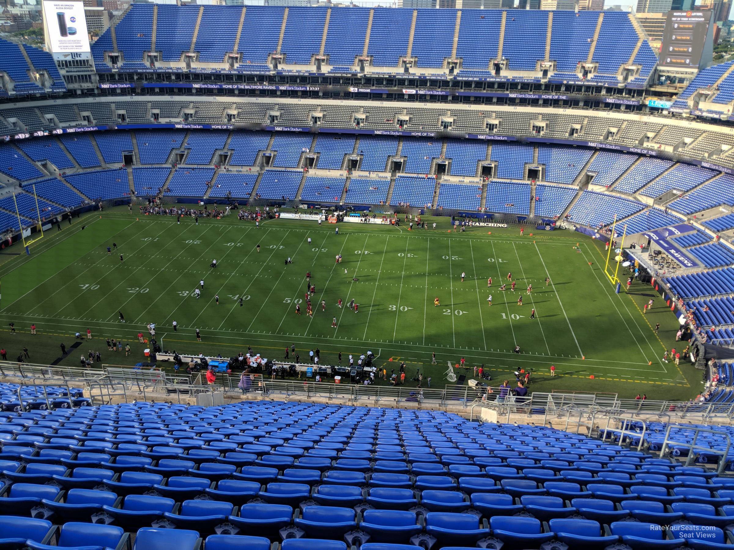 section 525, row 26 seat view  for football - m&t bank stadium