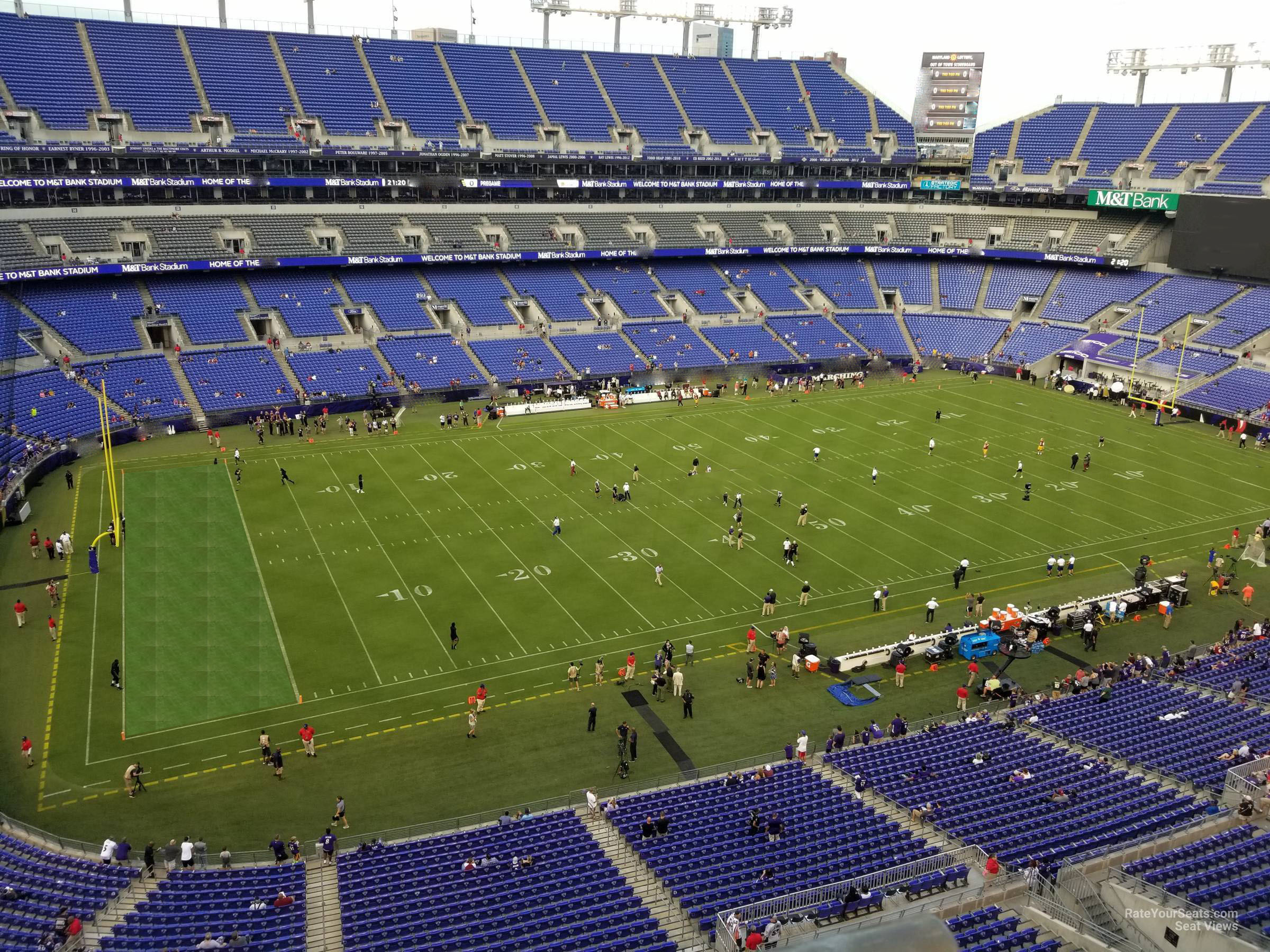 section 530, row 1 seat view  for football - m&t bank stadium