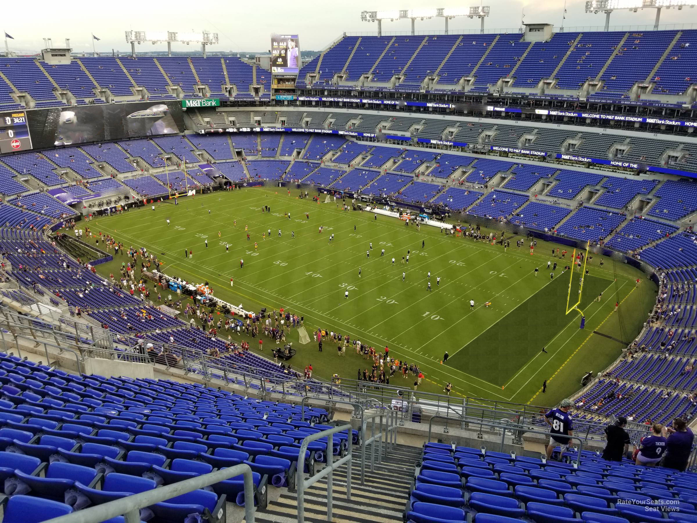 section 547, row 20 seat view  for football - m&t bank stadium