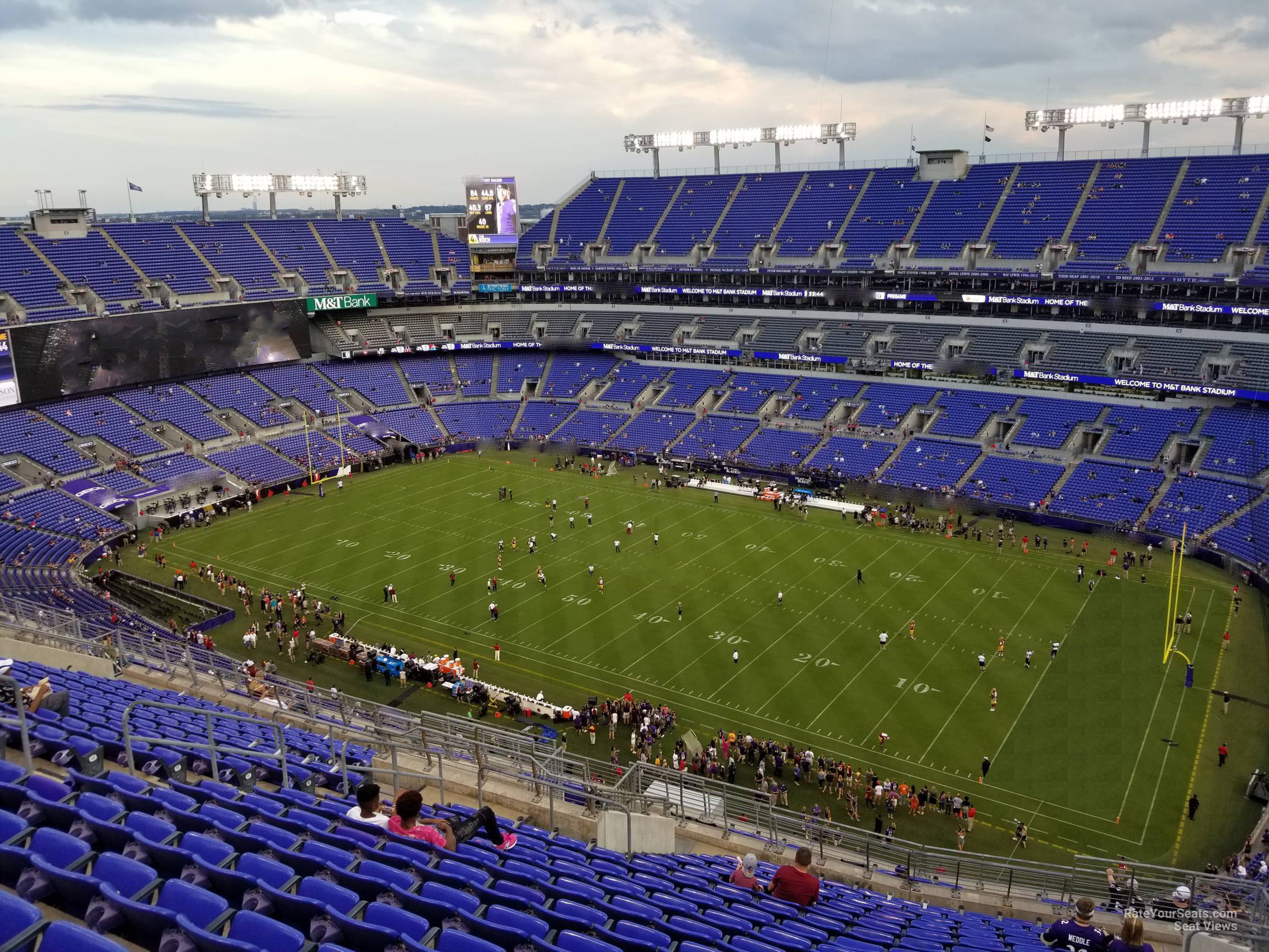 section 549, row 20 seat view  for football - m&t bank stadium