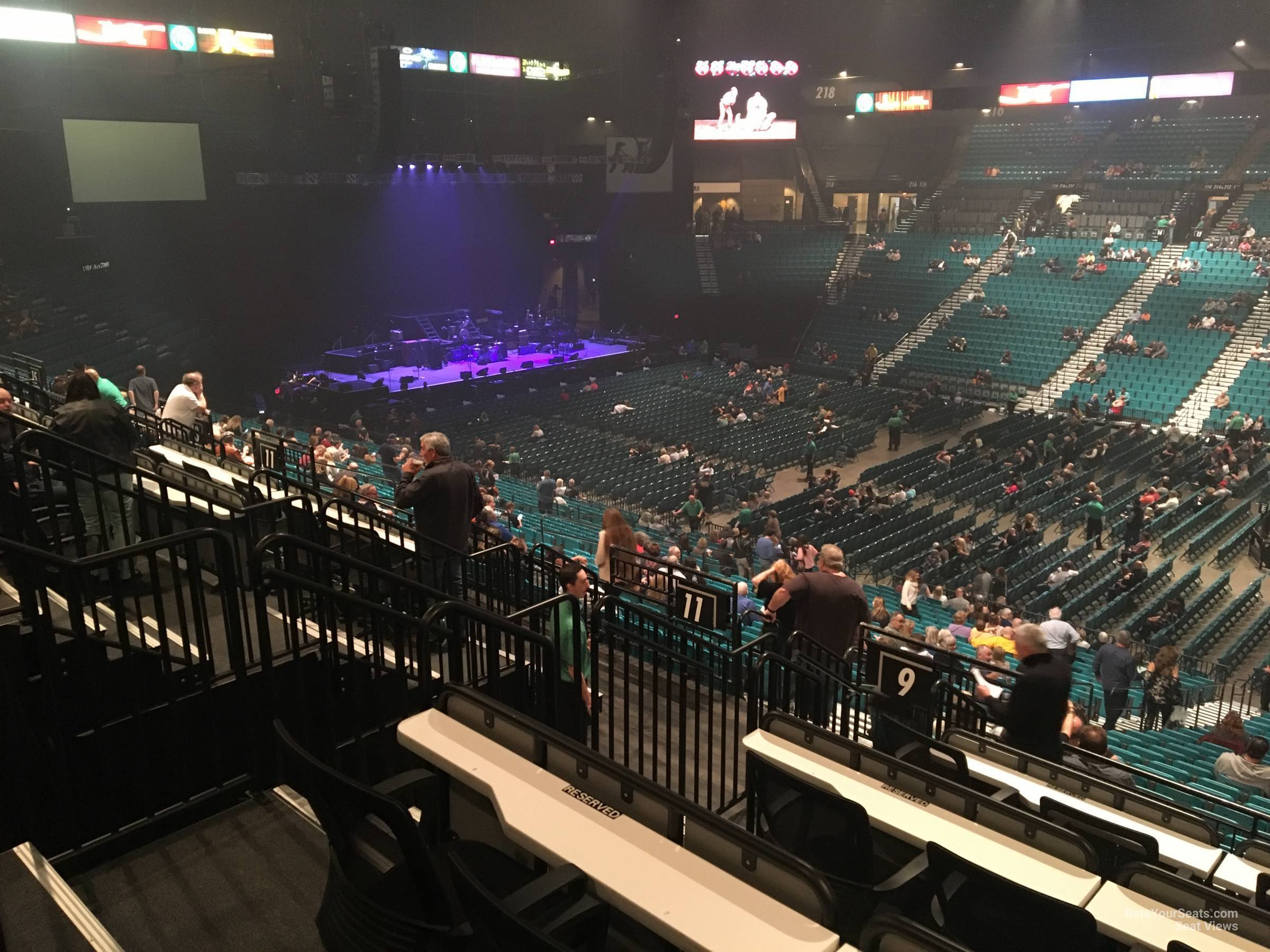 section 109, row ee seat view  - mgm grand garden arena