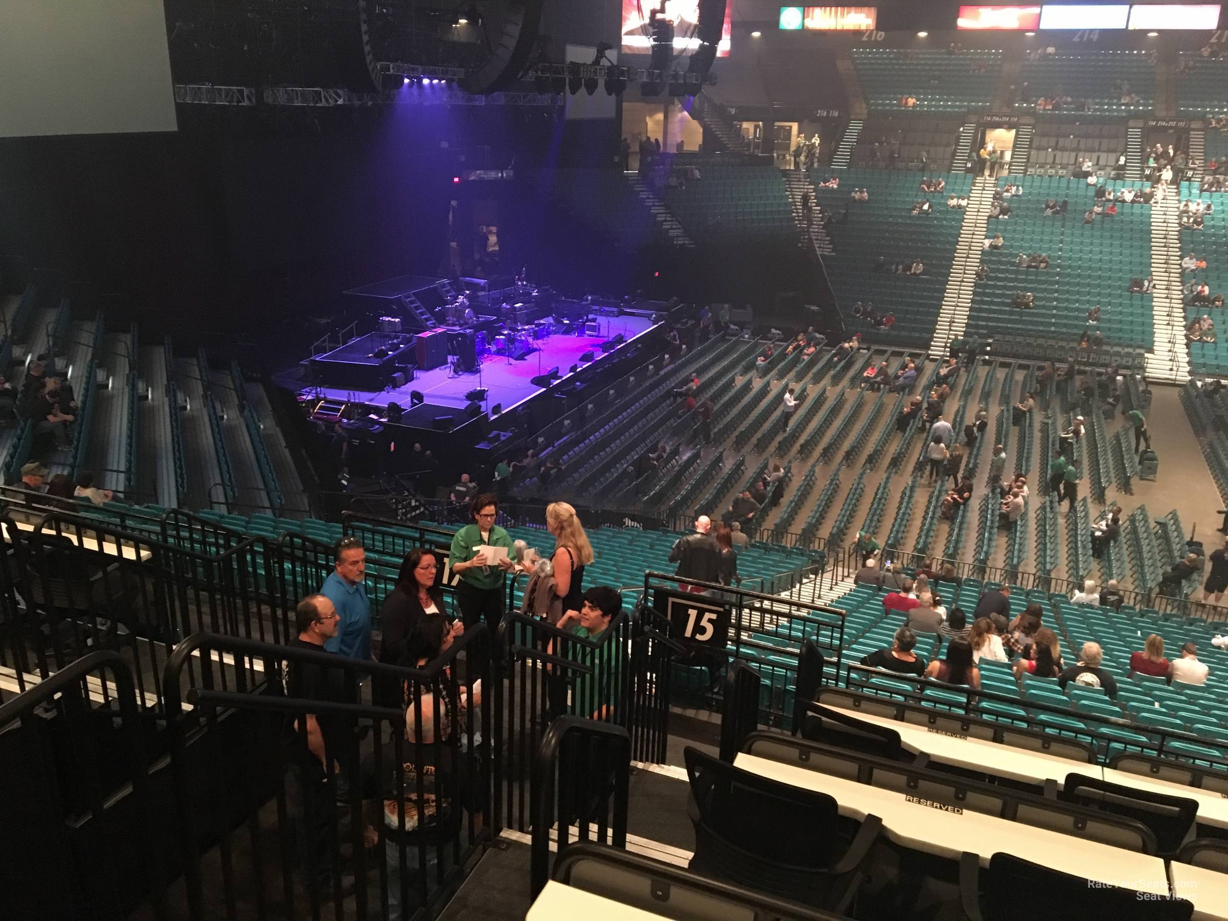 section 115, row ee seat view  - mgm grand garden arena