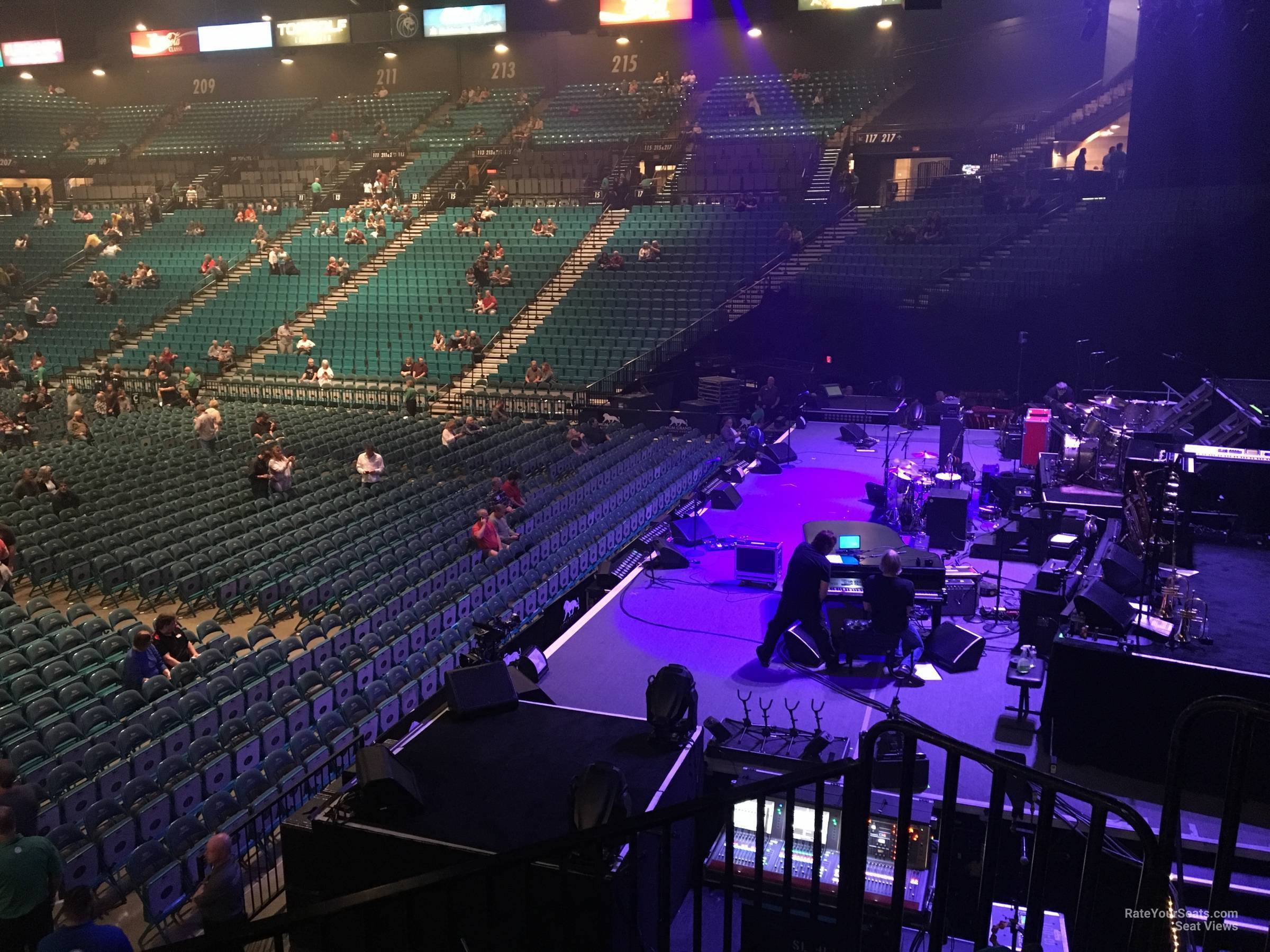 section 20, row p seat view  - mgm grand garden arena