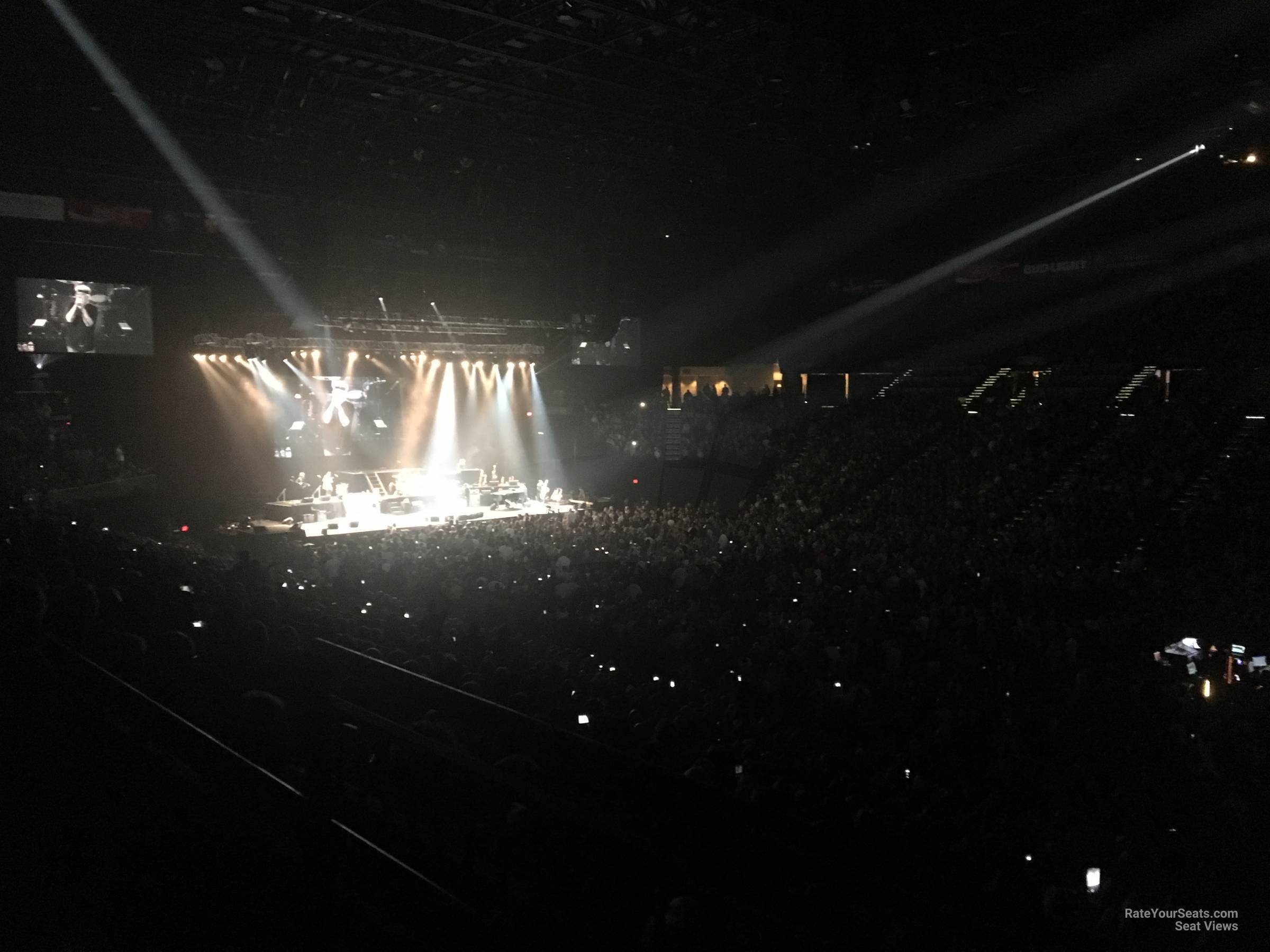 section 9, row x seat view  - mgm grand garden arena
