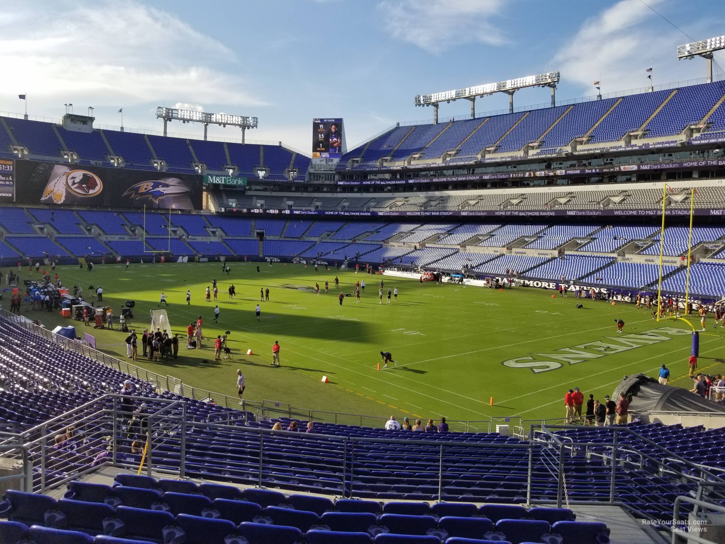 M&T Bank Stadium Section 119 - Baltimore Ravens - RateYourSeats.com