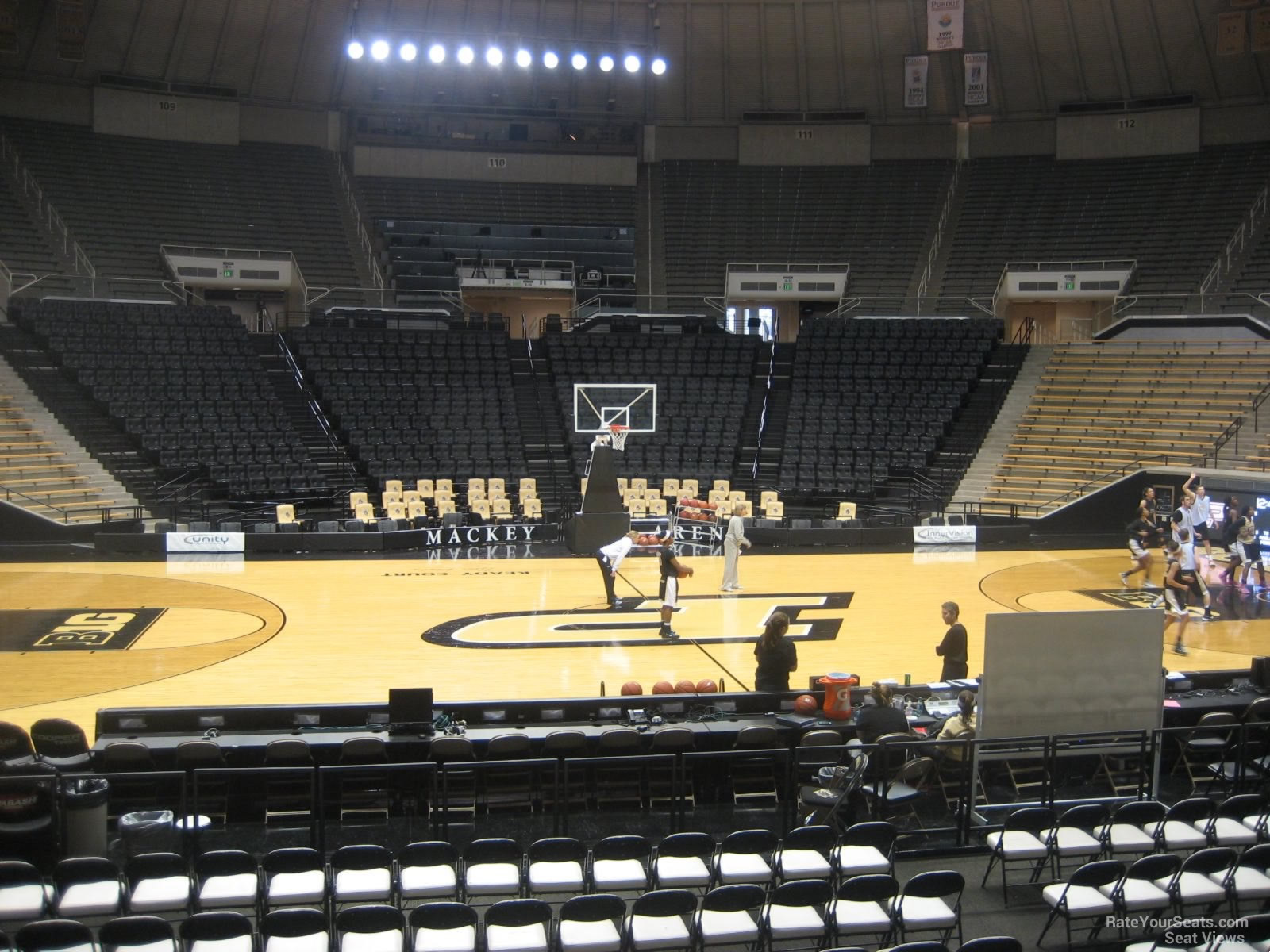 section 1, row 10 seat view  - mackey arena