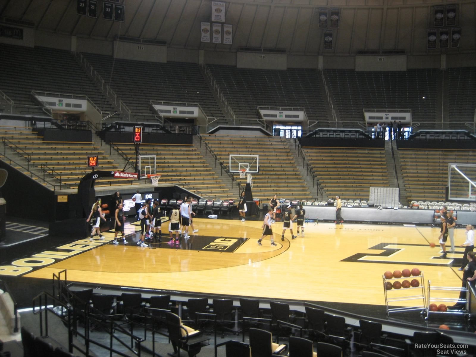 section 10, row g seat view  - mackey arena