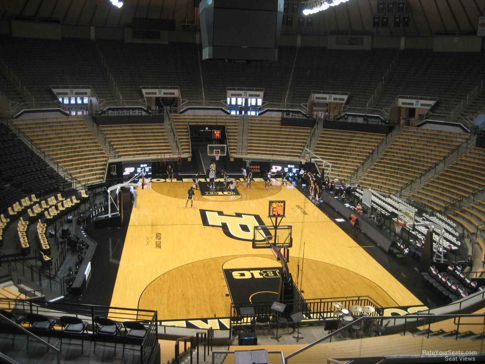 section 107, row 10 seat view  - mackey arena