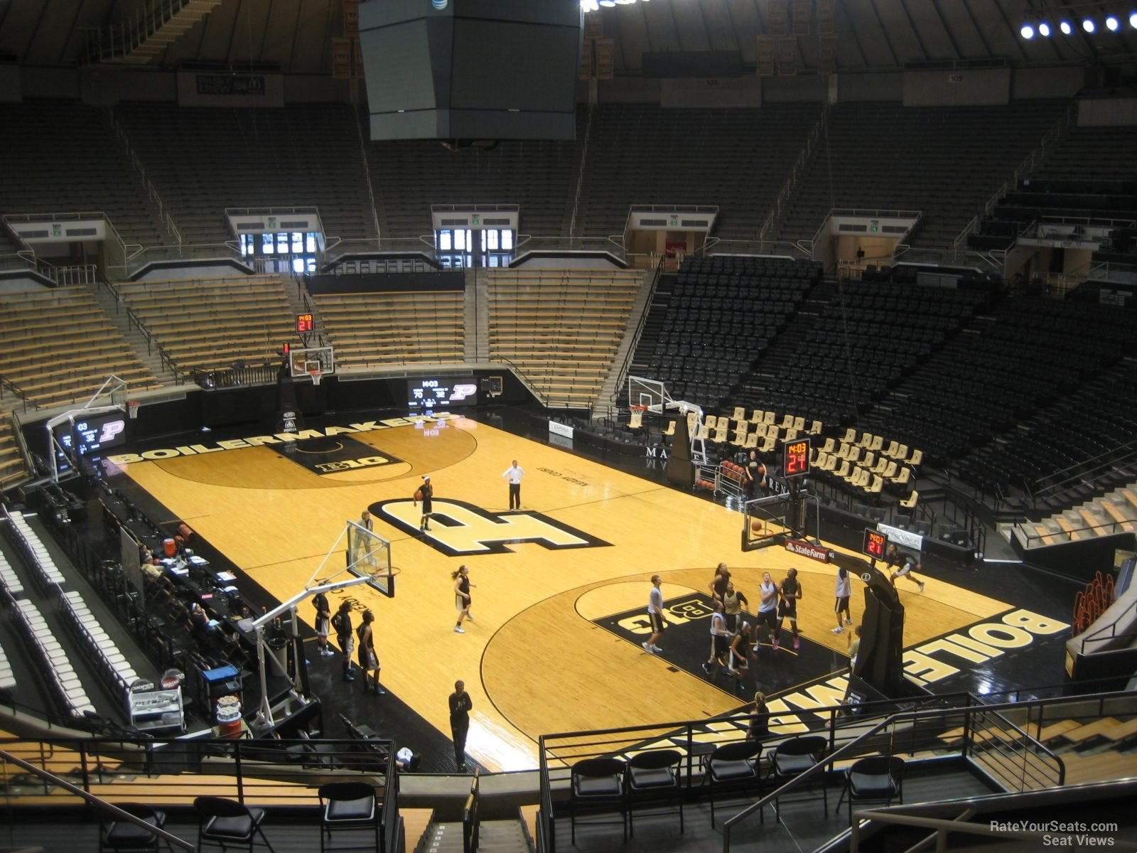 section 117, row 10 seat view  - mackey arena