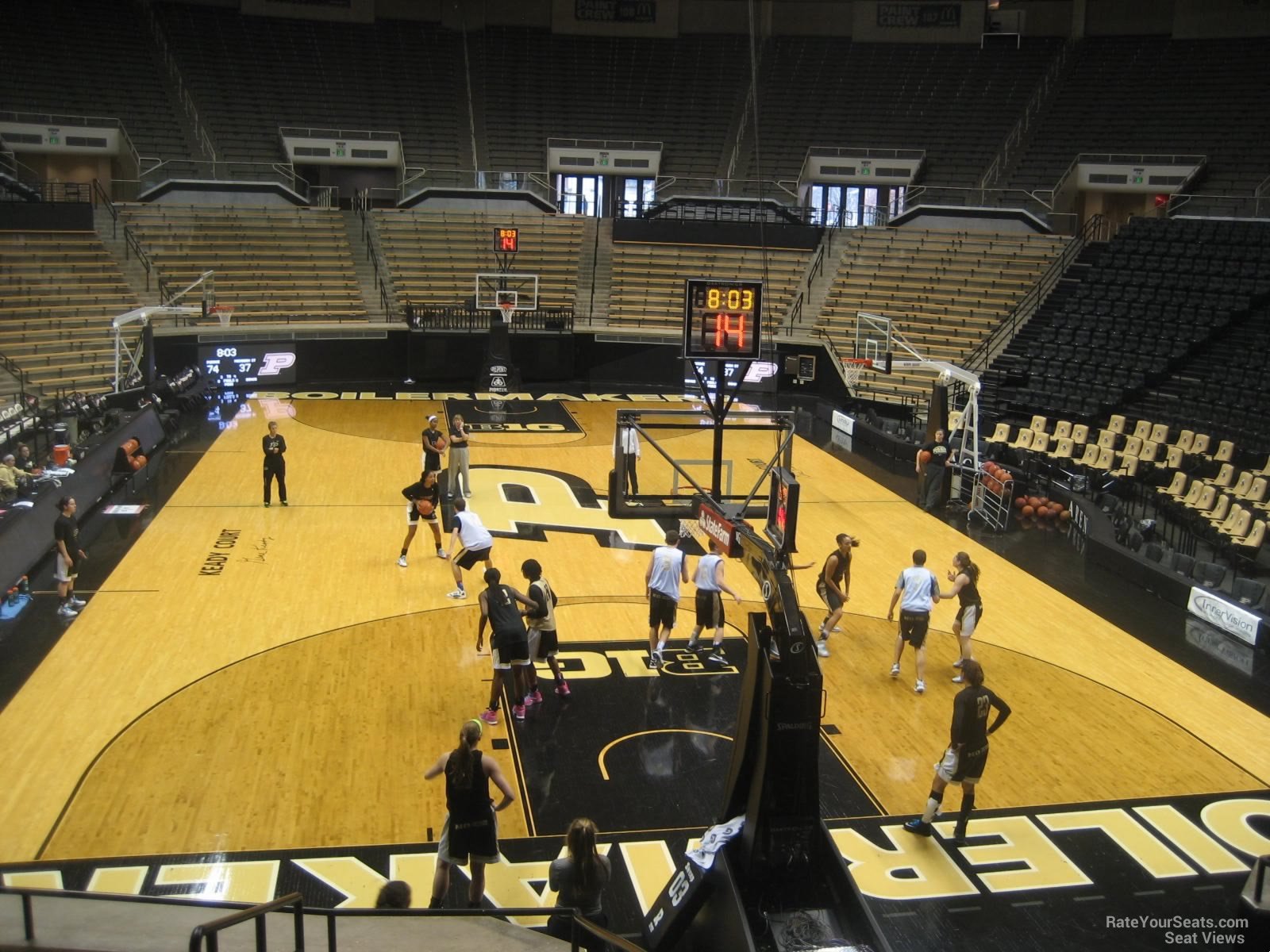 section 14, row 10 seat view  - mackey arena