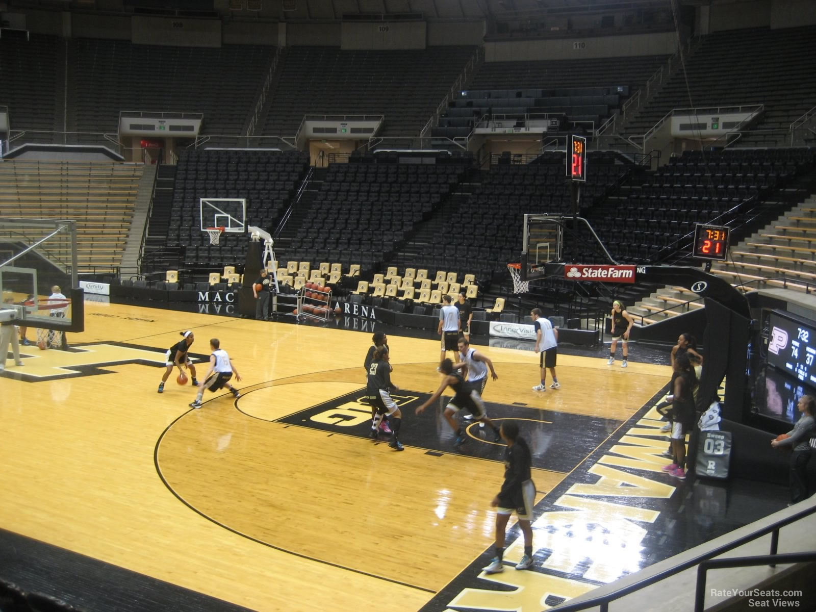 section 16, row 10 seat view  - mackey arena