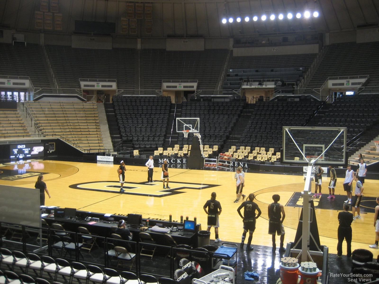 section 17, row 10 seat view  - mackey arena