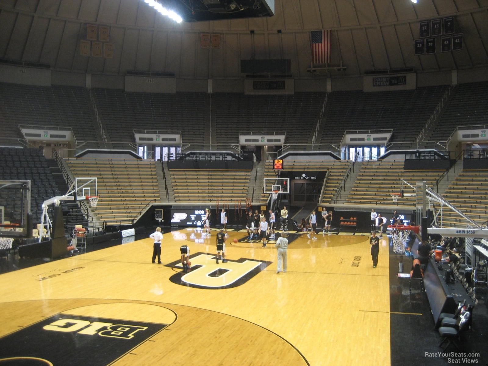 section 4, row 10 seat view  - mackey arena