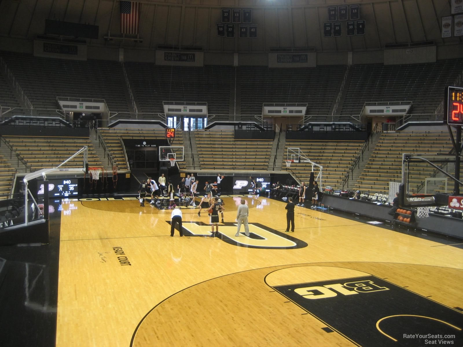 section 6, row 10 seat view  - mackey arena