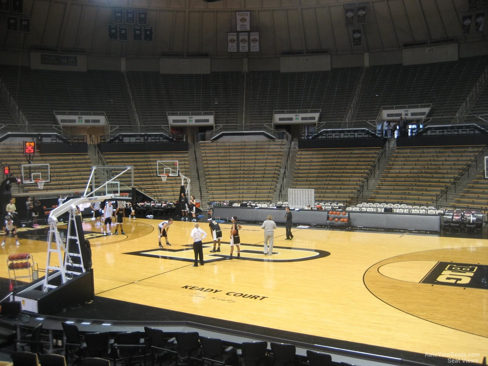 section 8, row g seat view  - mackey arena