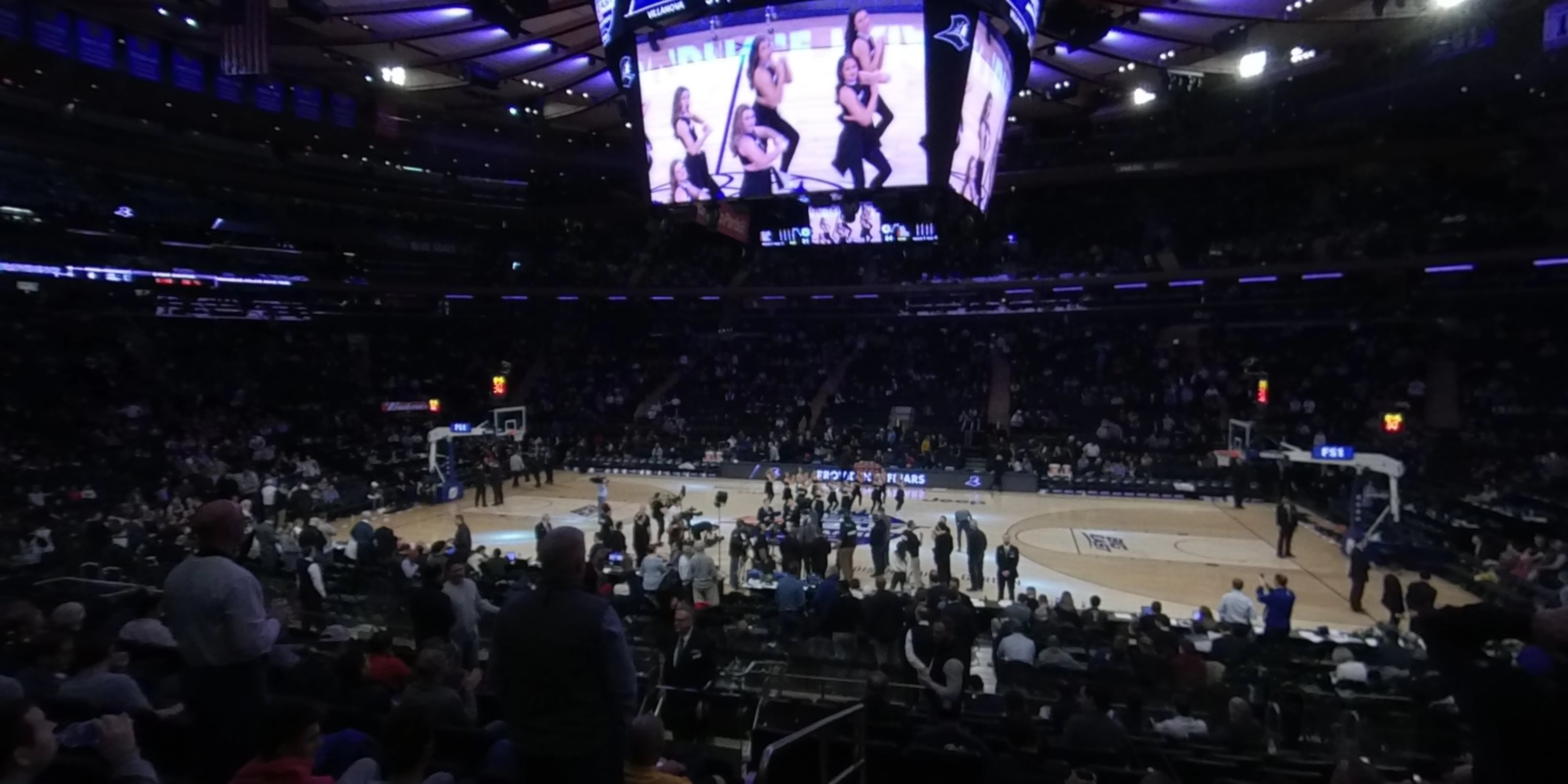 section 117 panoramic seat view  for basketball - madison square garden