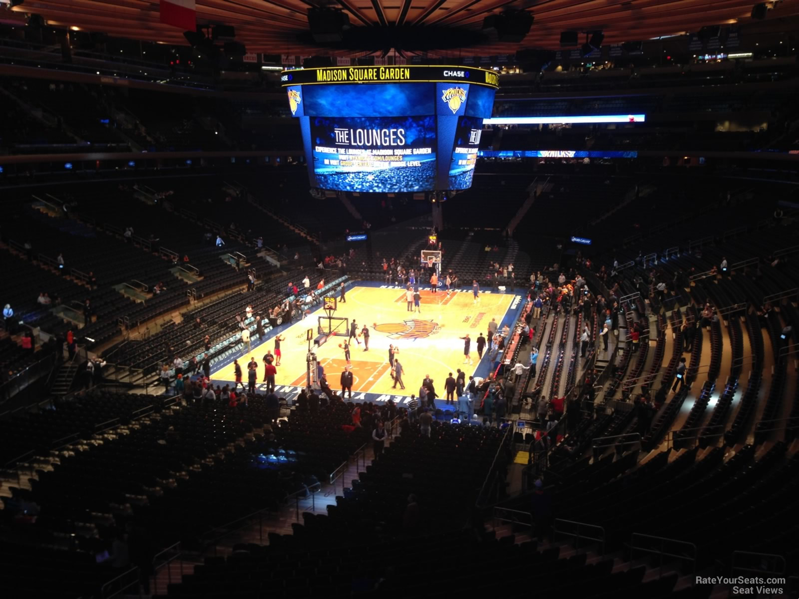 the loft, row 3 seat view  for basketball - madison square garden