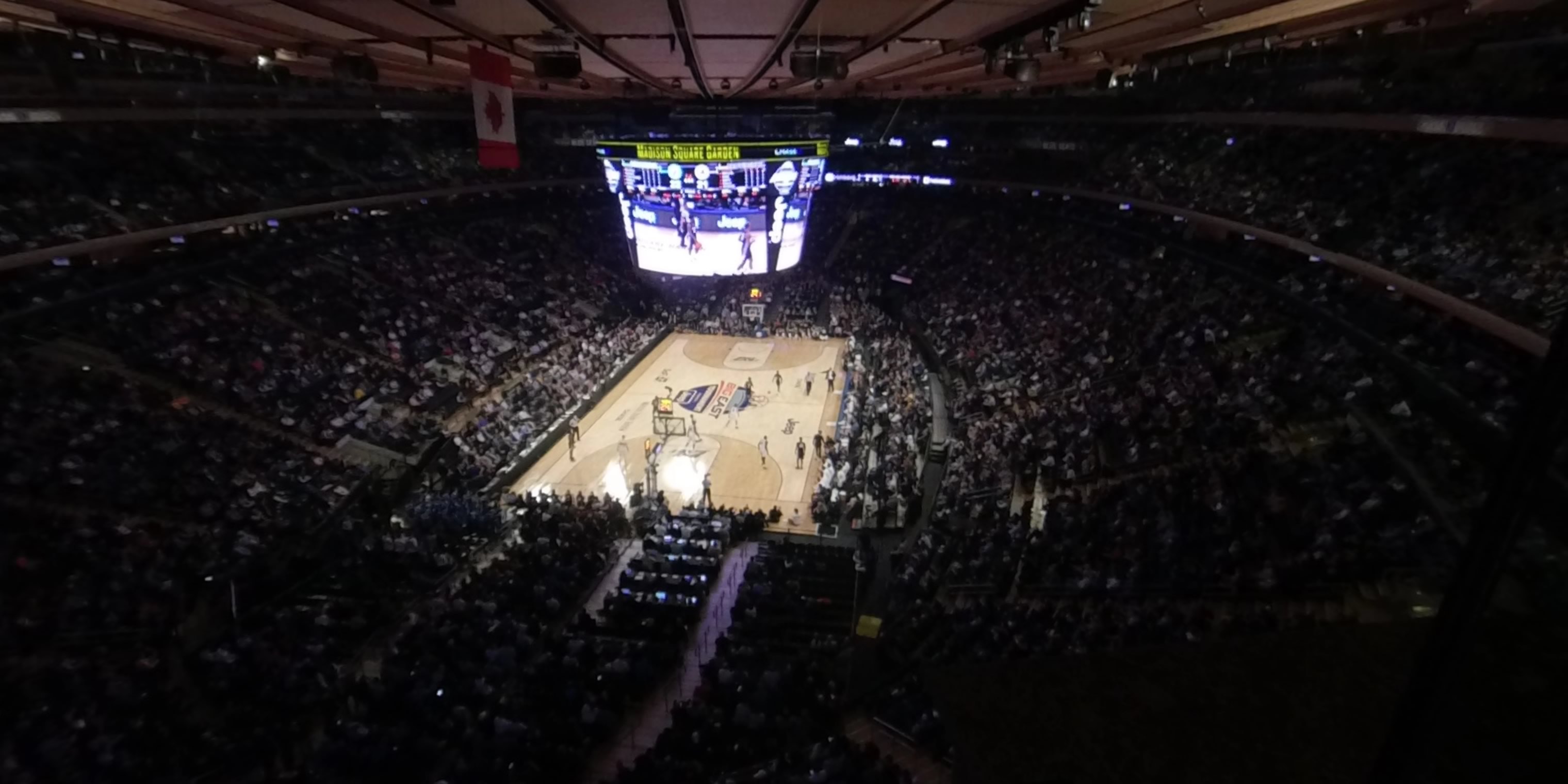 section 306 panoramic seat view  for basketball - madison square garden