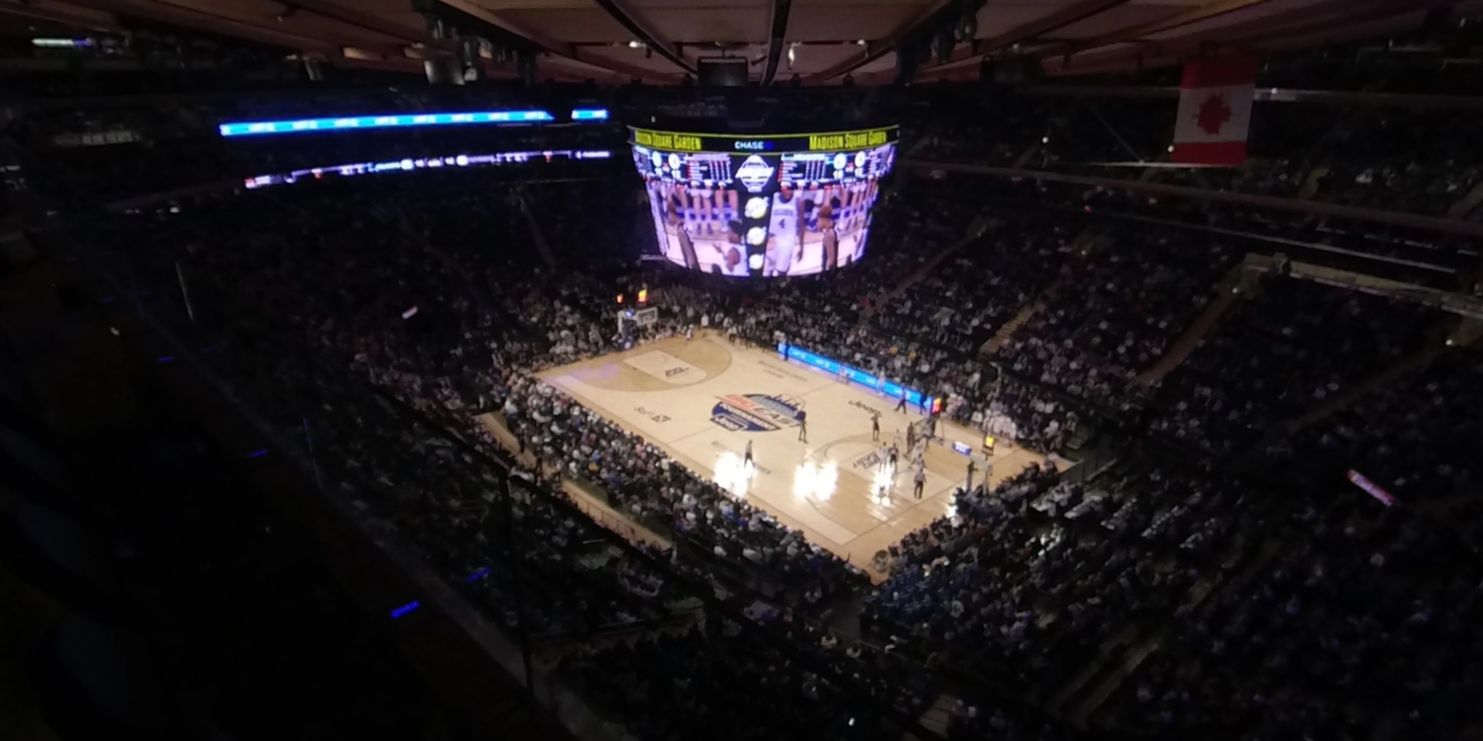 section 328 panoramic seat view  for basketball - madison square garden