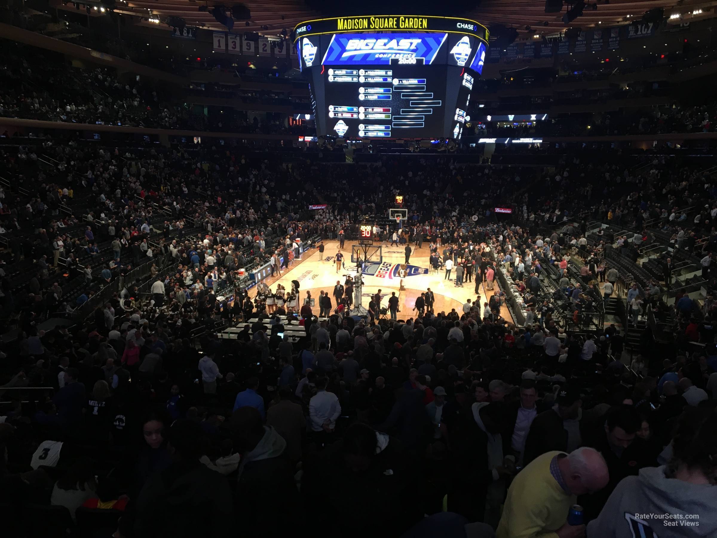 madison club 63, row 1 seat view  for basketball - madison square garden