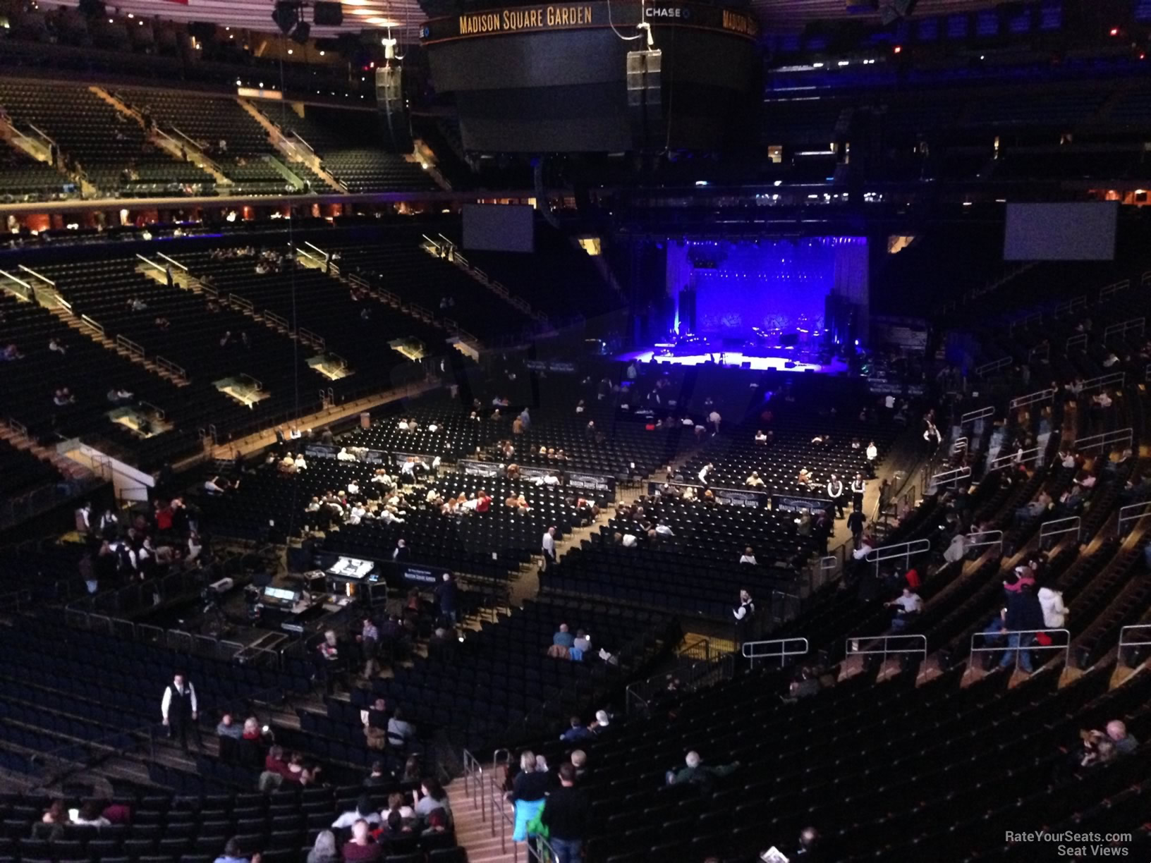 section 206, row 2 seat view  for concert - madison square garden