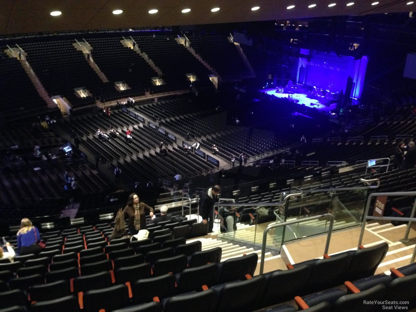 section 208, row 16 seat view  for concert - madison square garden