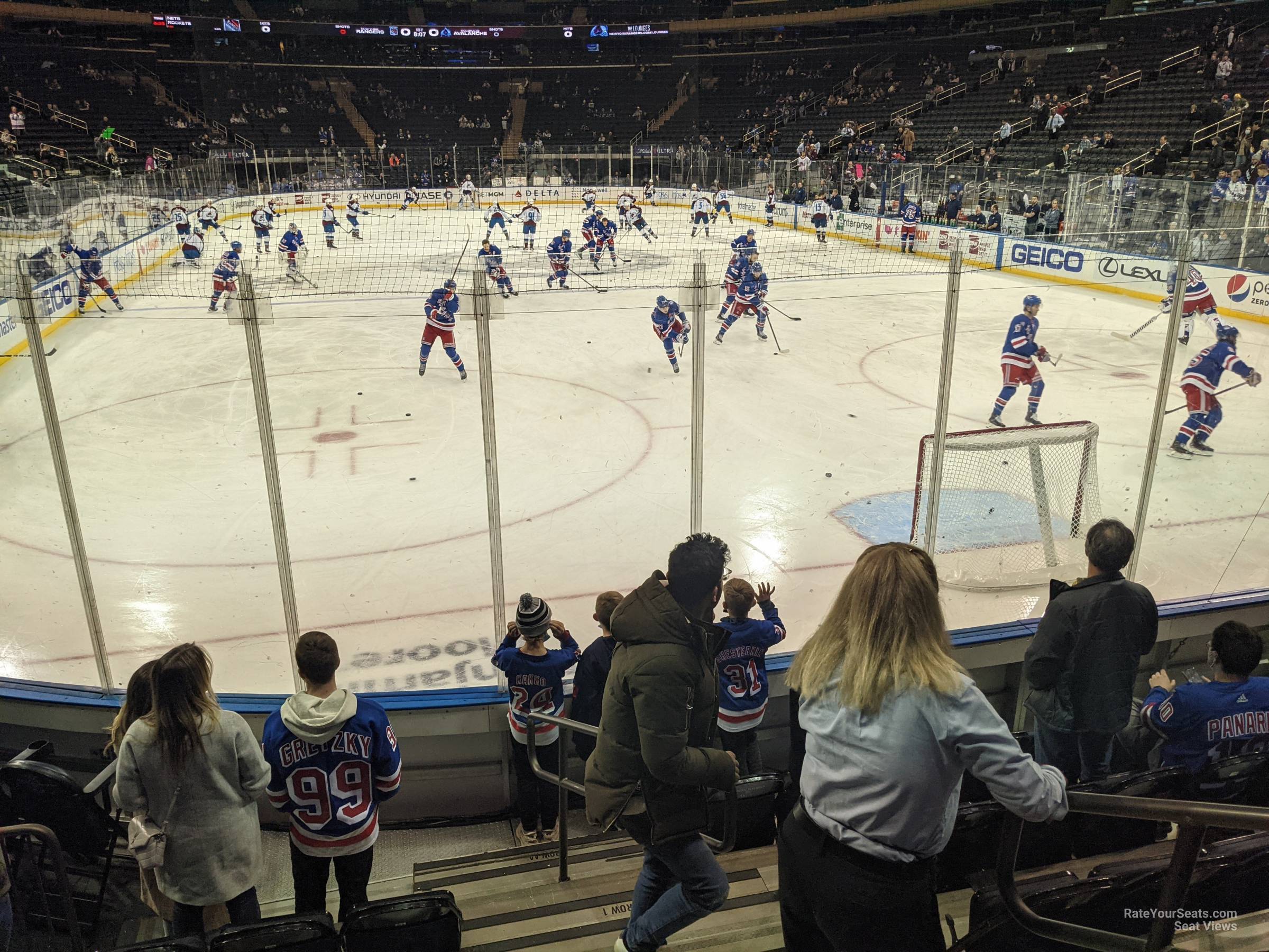 section 1, row 4 seat view  for hockey - madison square garden
