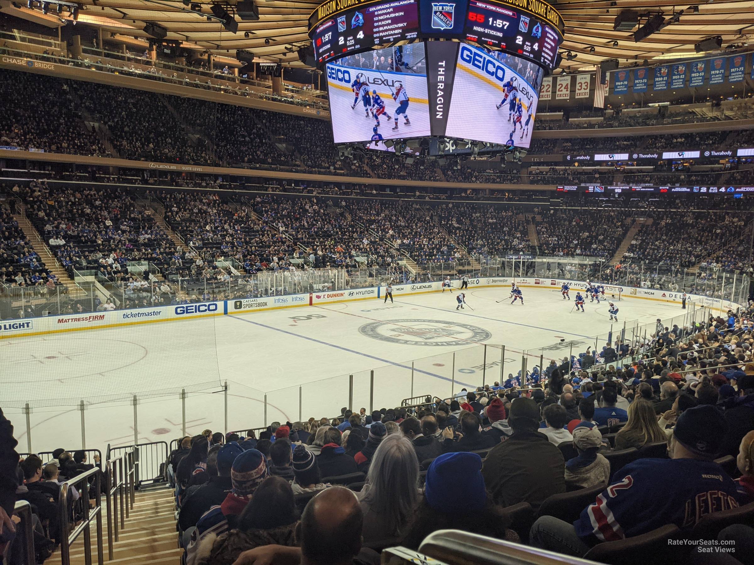 section 104, row 18 seat view  for hockey - madison square garden