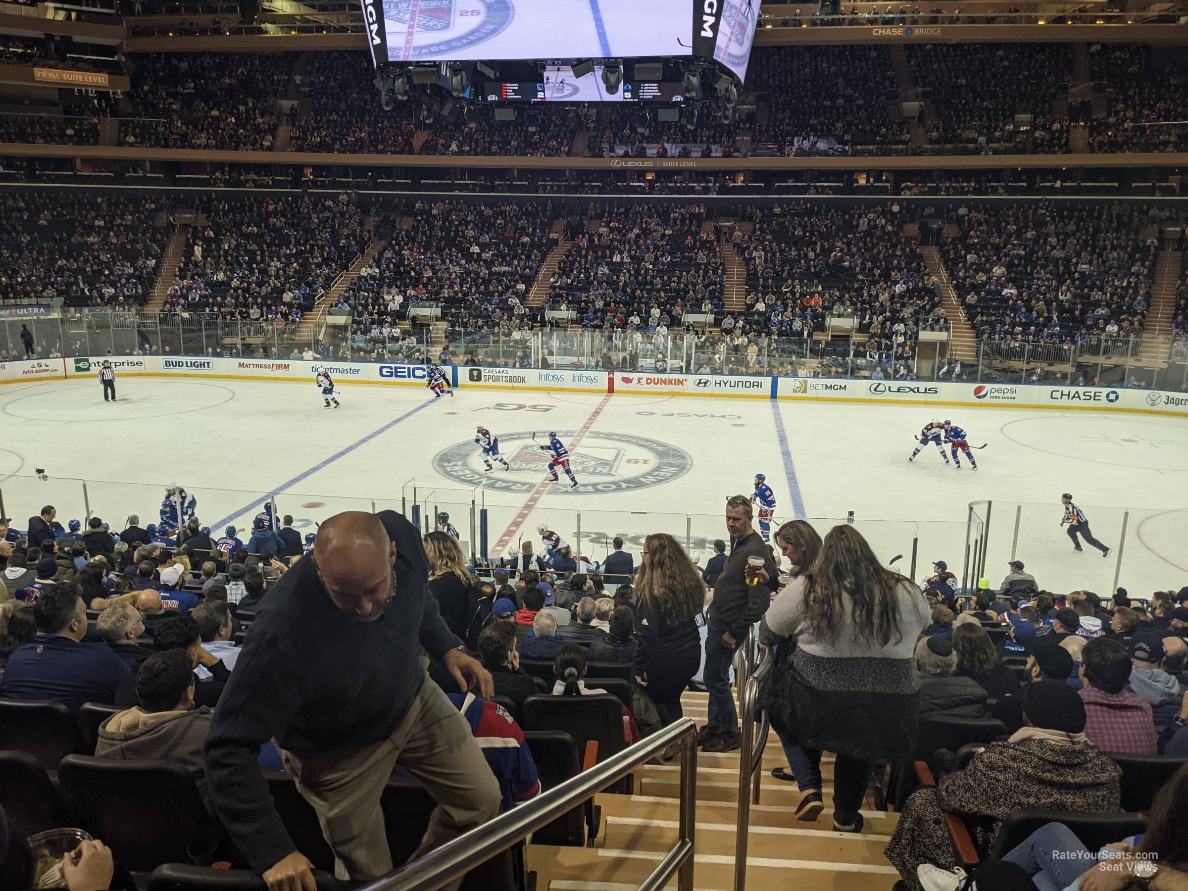 Section 1 at Madison Square Garden 