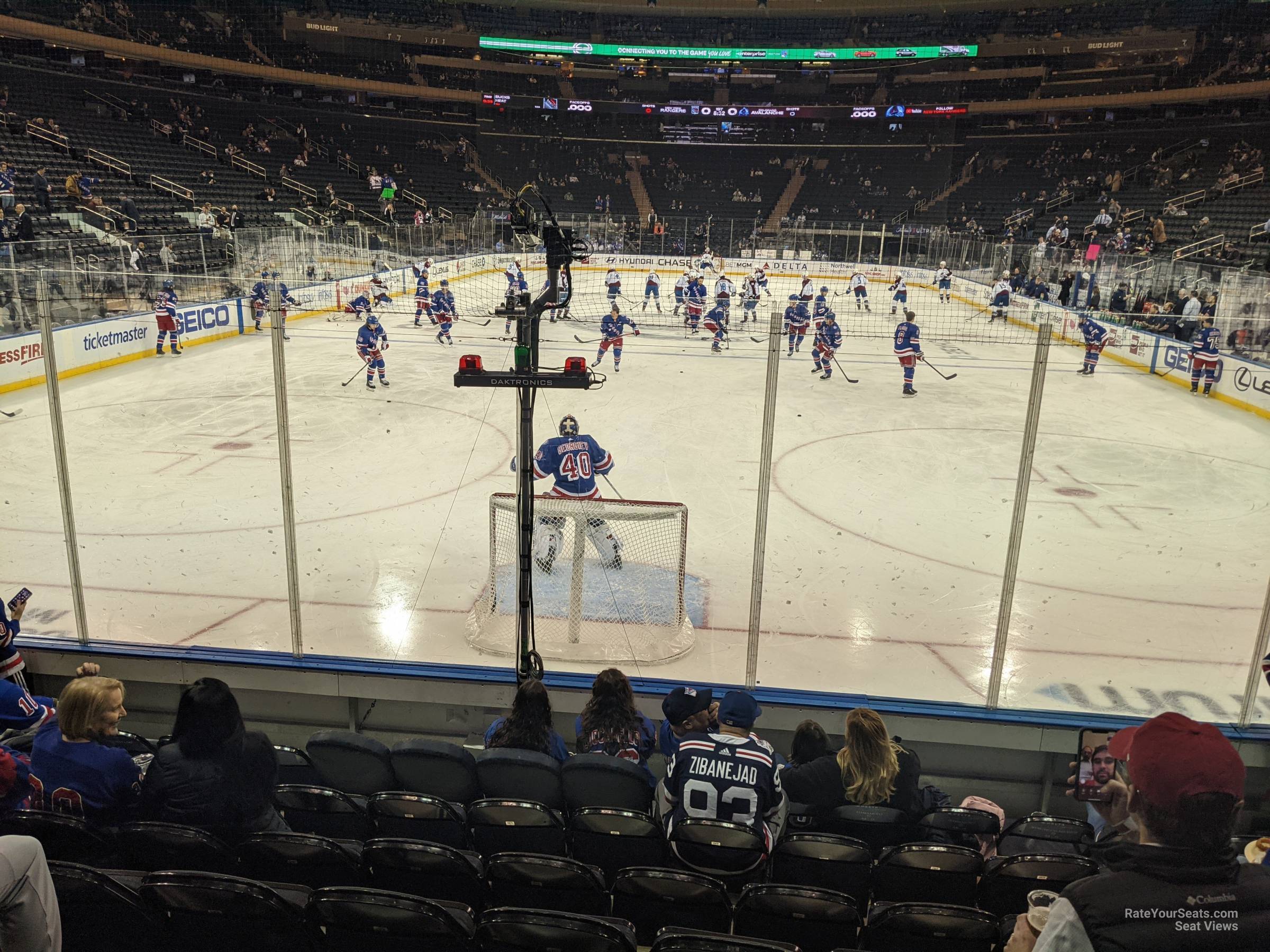section 2, row 5 seat view  for hockey - madison square garden