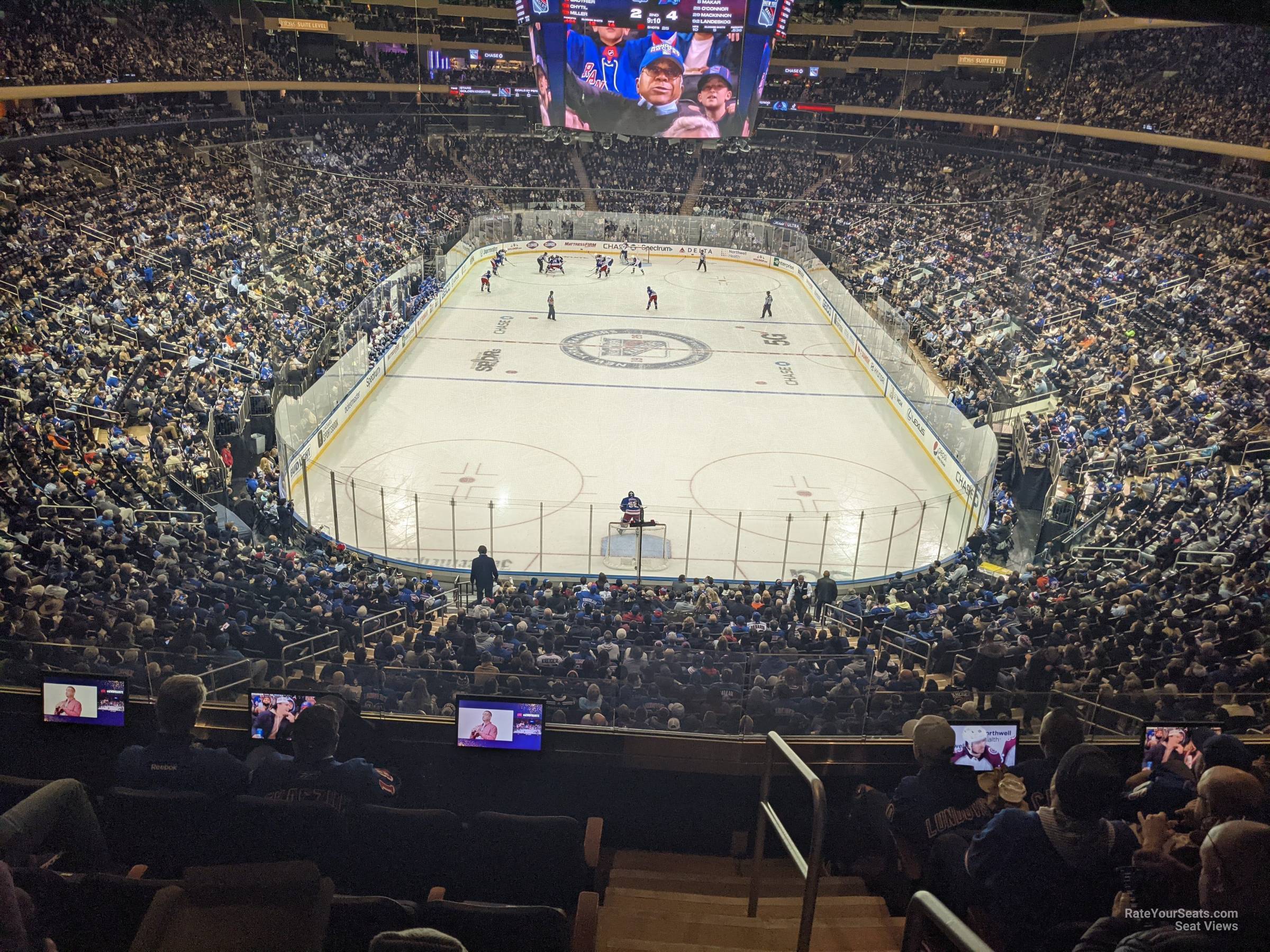 section 217, row bs6 seat view  for hockey - madison square garden
