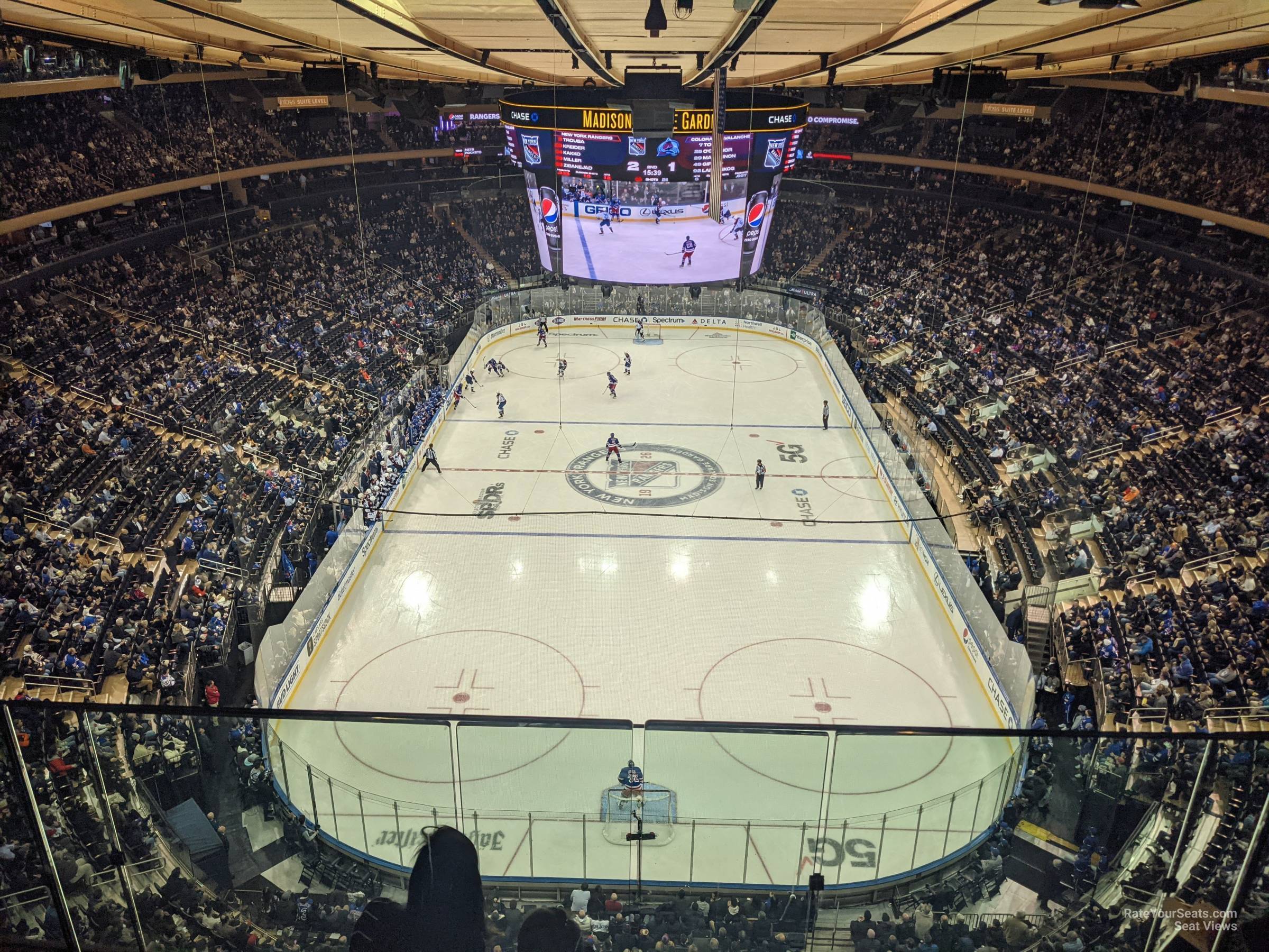 section 320, row bs3 seat view  for hockey - madison square garden