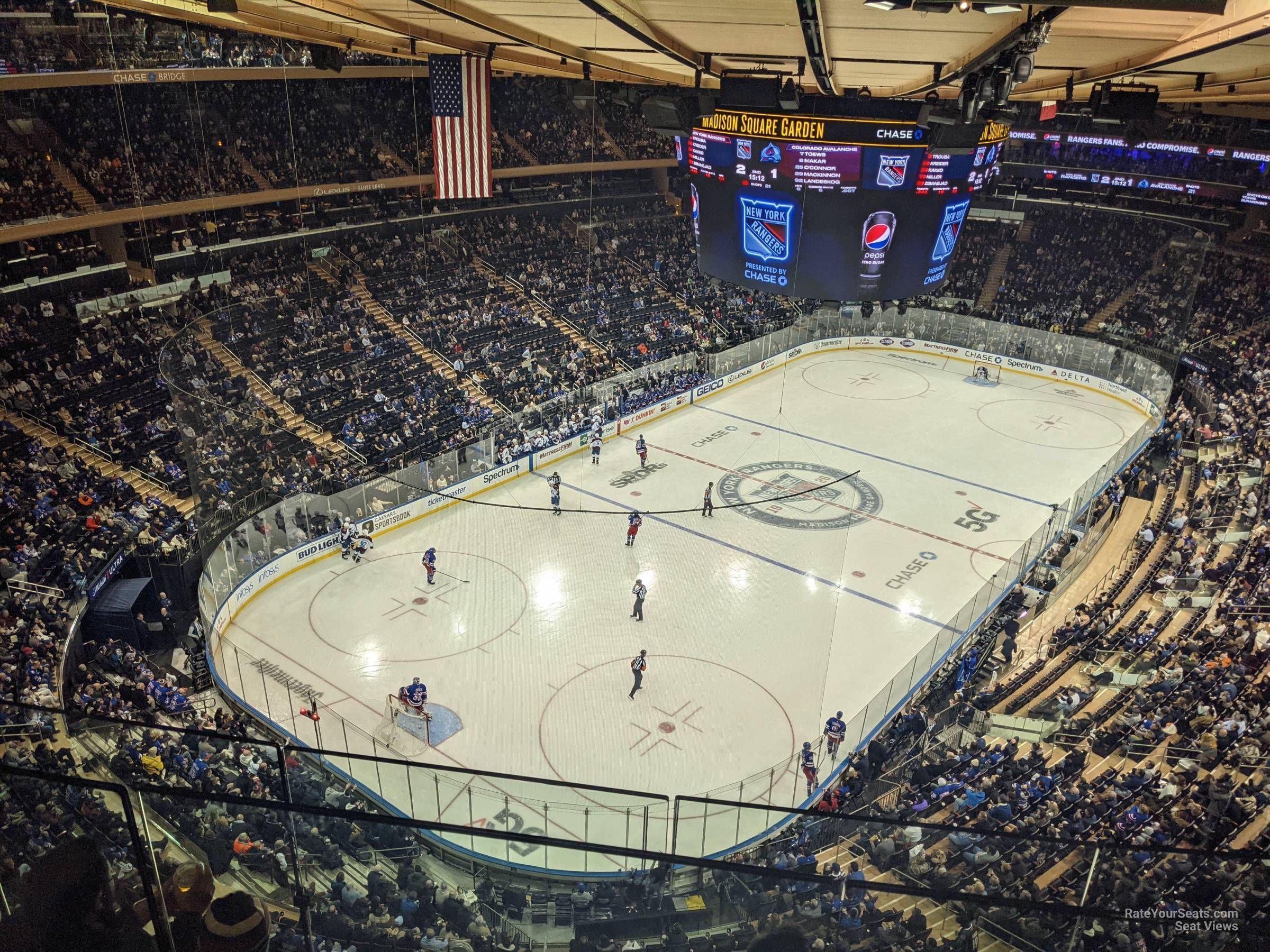 section 322, row bs3 seat view  for hockey - madison square garden