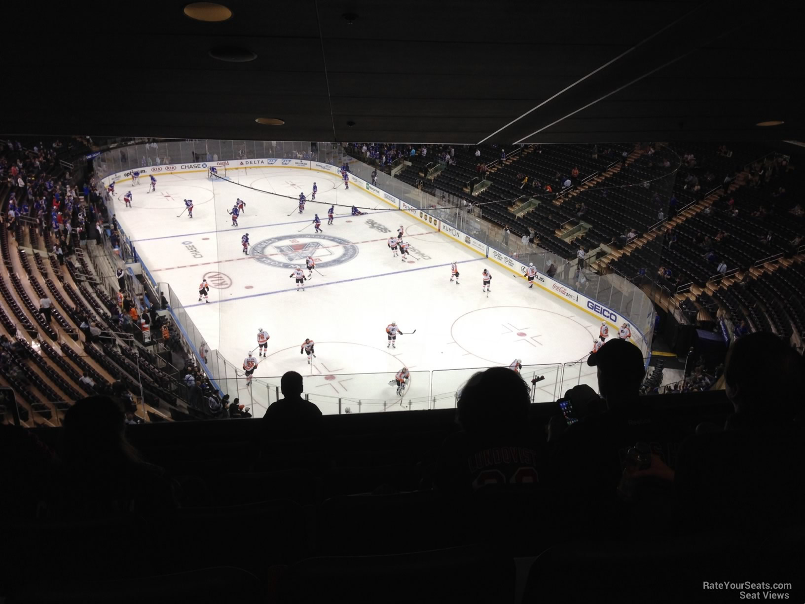section 415, row 7 seat view  for hockey - madison square garden
