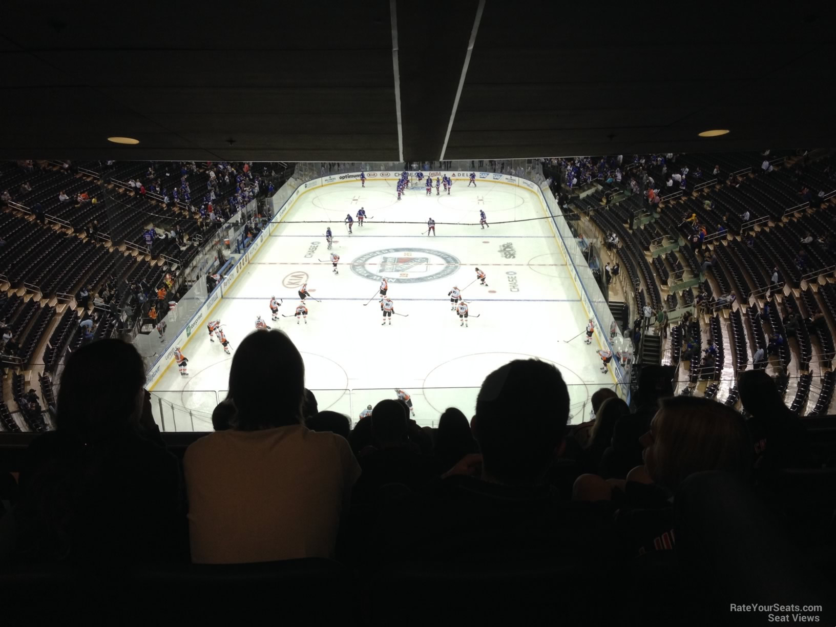 section 417, row 7 seat view  for hockey - madison square garden