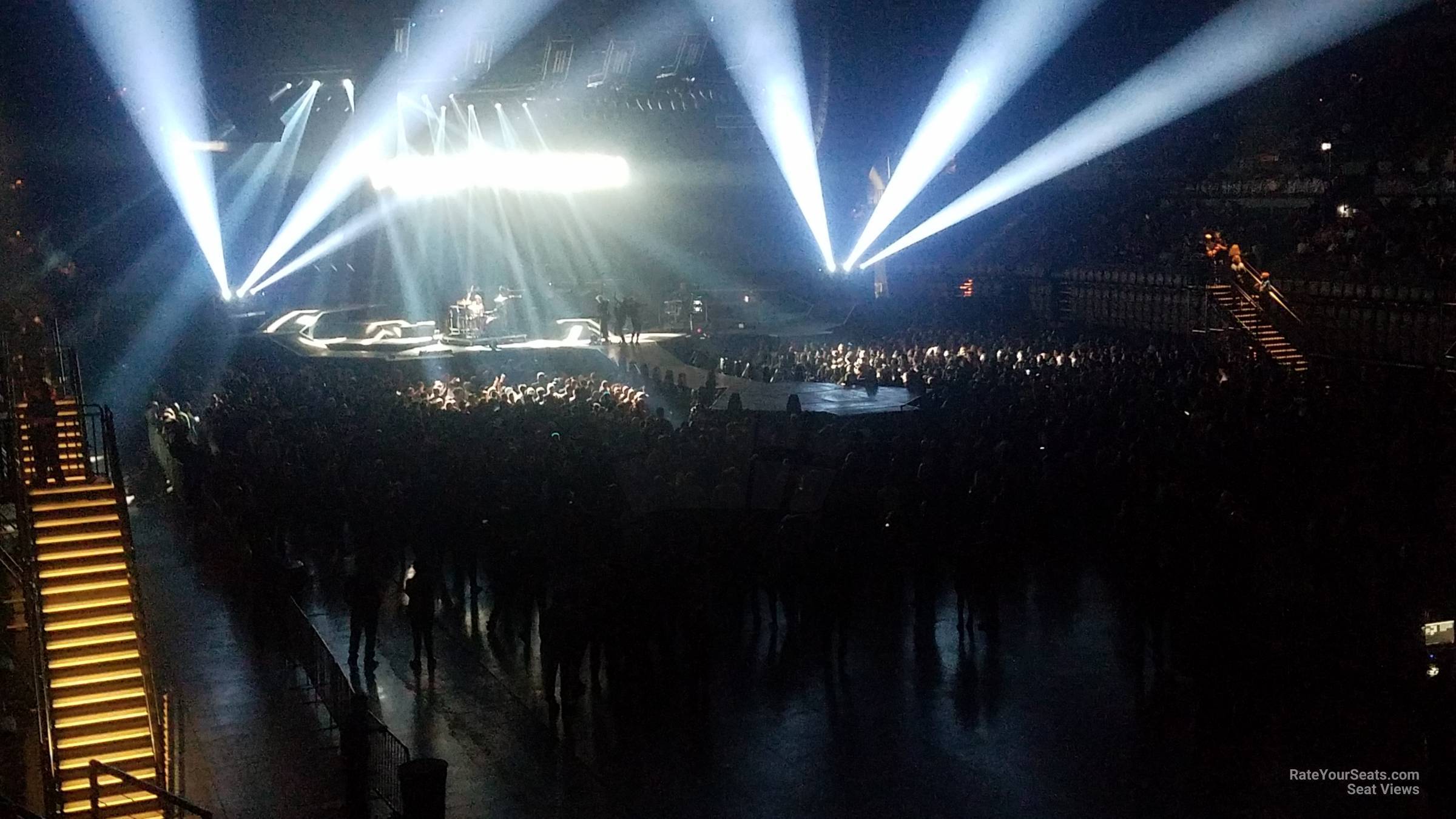 section 109 seat view for concert - michelob ultra arena