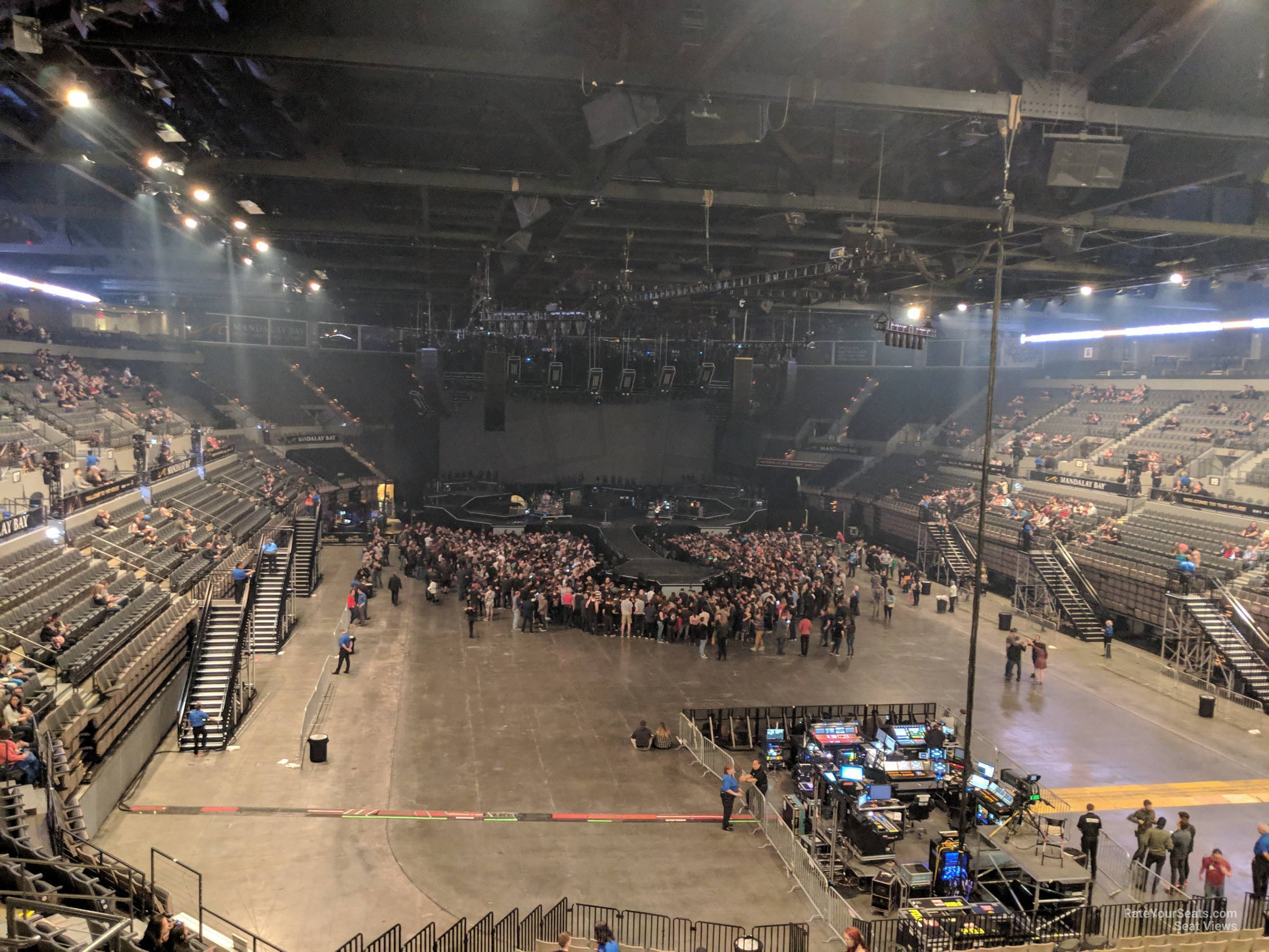 section 212, row e seat view  for concert - michelob ultra arena
