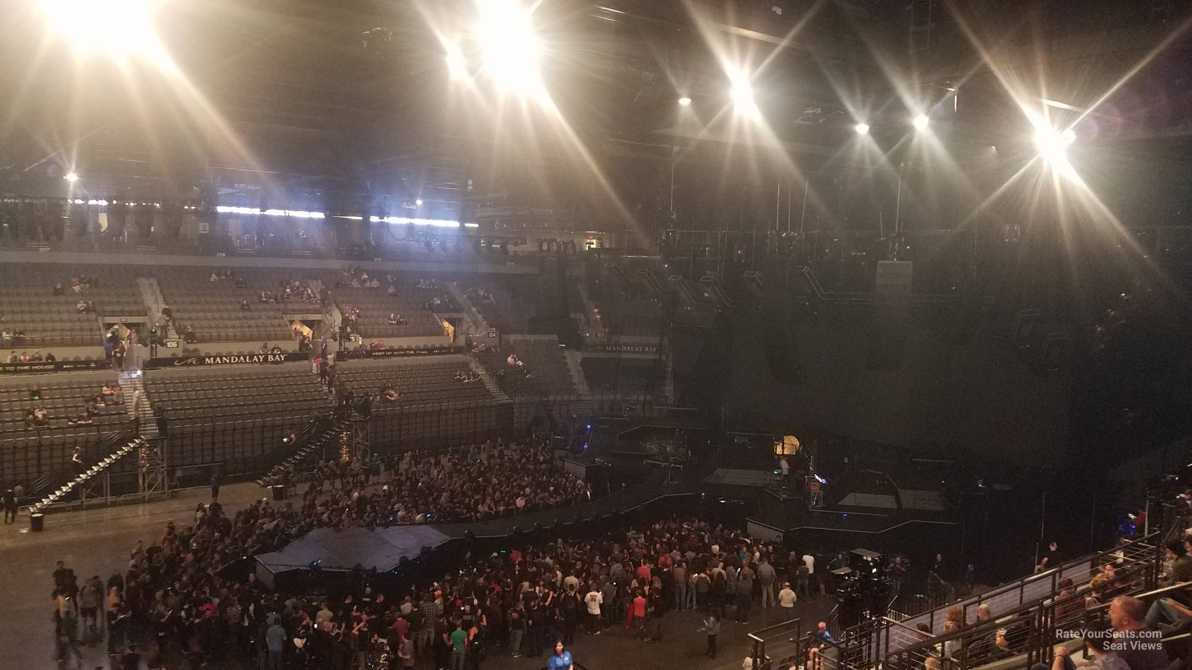 section 319 seat view  for concert - michelob ultra arena