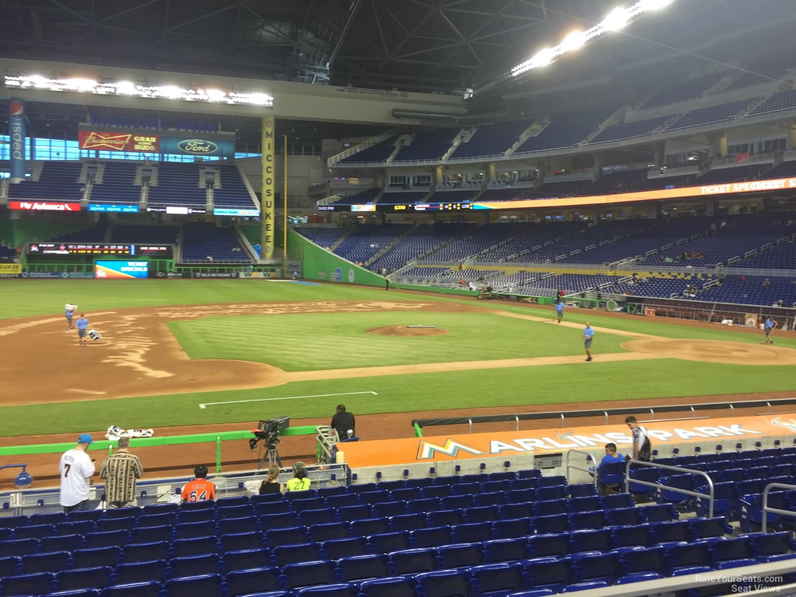 Seat View from Section 21 at Marlins Park