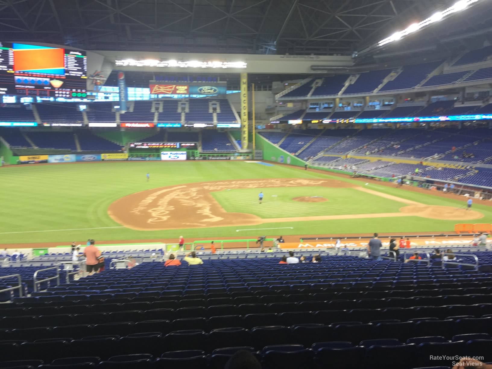 Seat View from Section 21 at Marlins Park