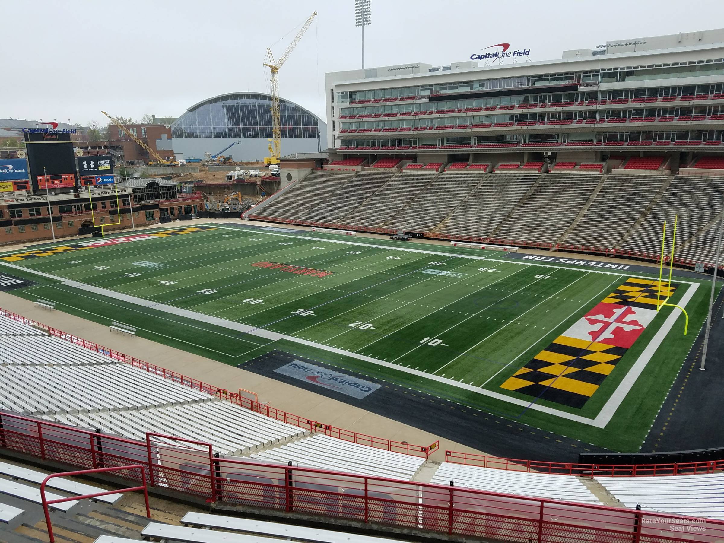 section 212, row j seat view  - secu stadium