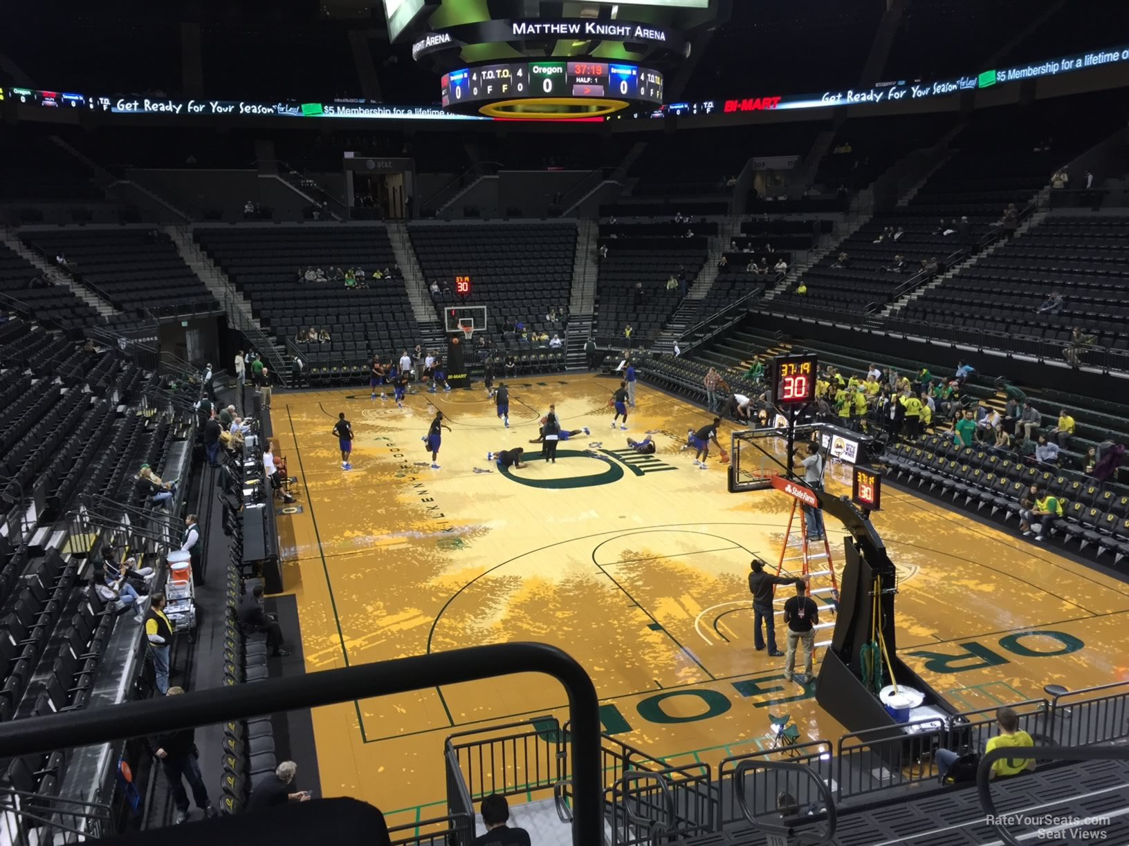 section 119, row ff seat view  - matthew knight arena